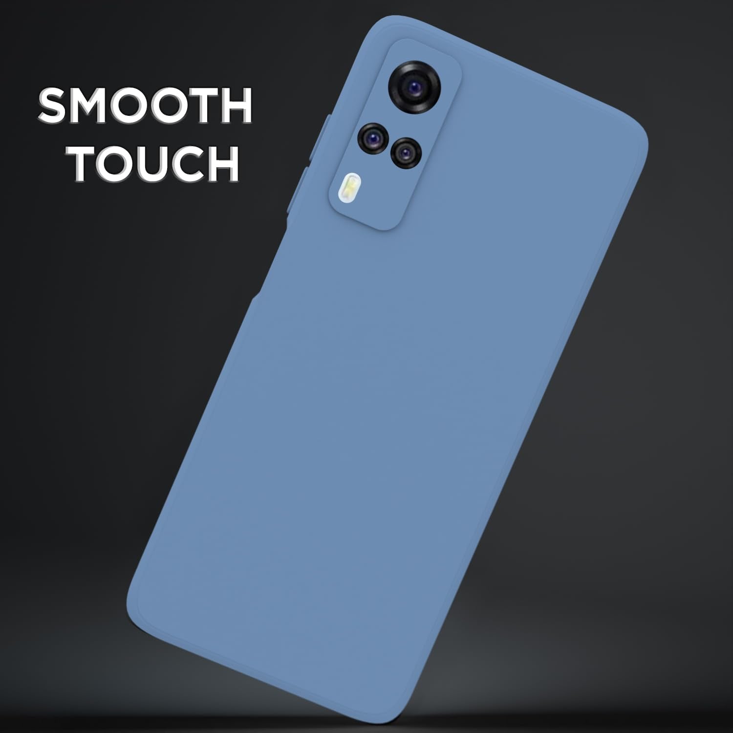 Pikkme Vivo Y31 / Y51A / Y51 / Y51i Soft Matte Silicone Shockproof Case (Aqua Blue)