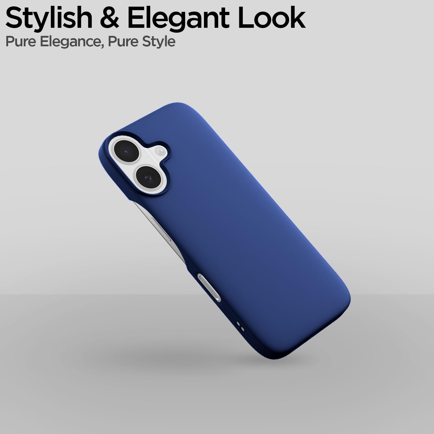 Pikkme iPhone 16 SideCut Back Cover (Blue)