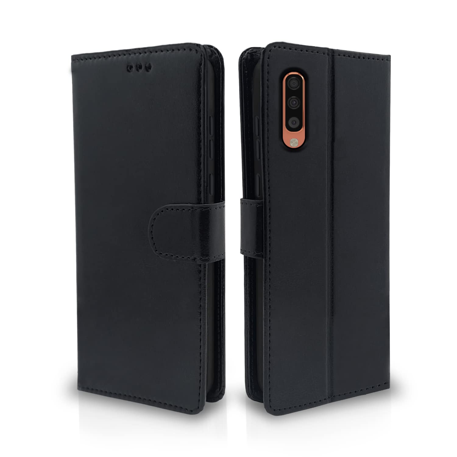 Samsung Galaxy A70 / A70s Vintage Flip Cover - Black