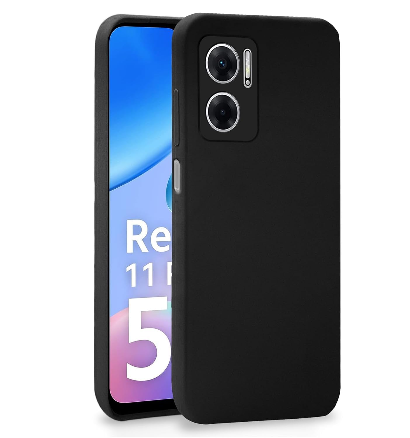 Black Matte phone cover for Redmi 11 Prime 5G – Pikkme