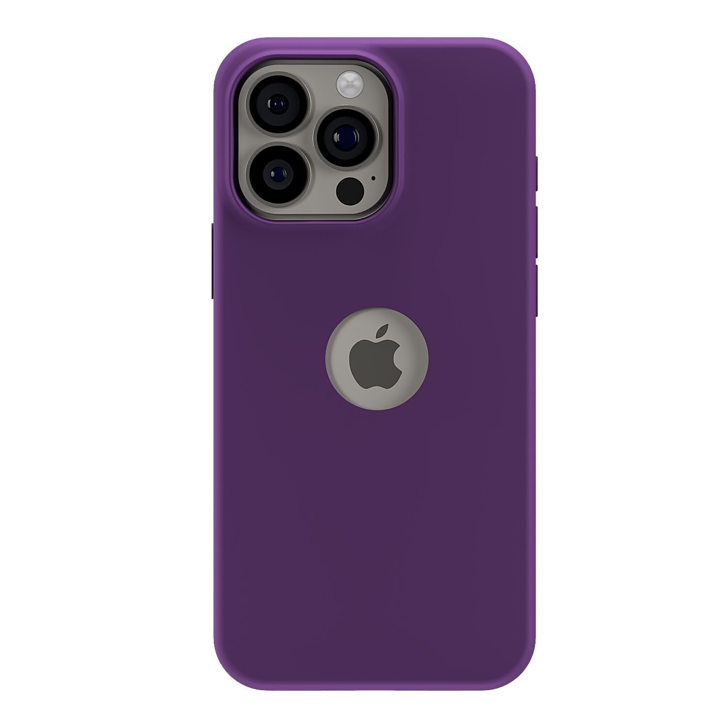 Pikkme iPhone 16 Pro Max Super Soft Silicone Back Cover (Grape)