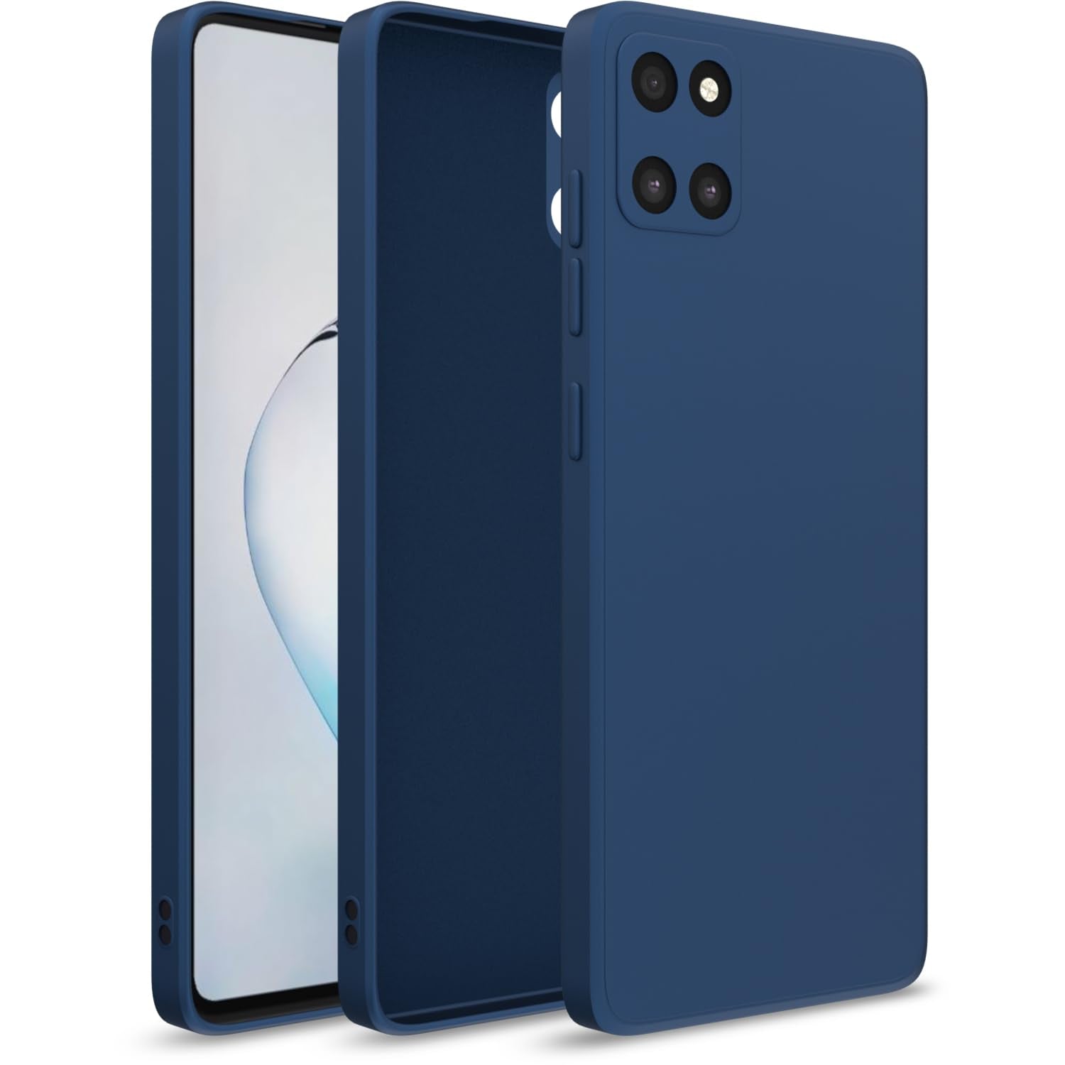 Samsung Note 10 Lite mobile back cover in blue by Pikkme