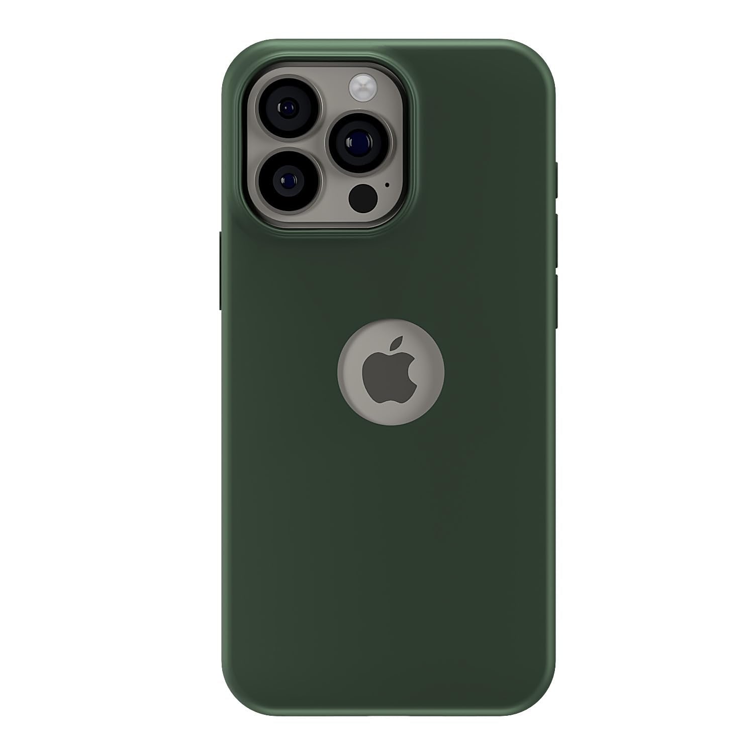 Pikkme iPhone 16 Pro Super Soft Silicone Back Cover (Atrovirens)