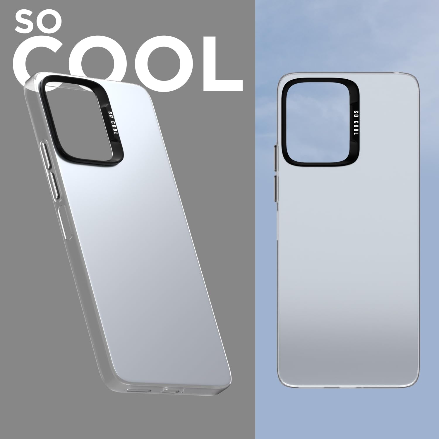 Pikkme Redmi 13C 5G So Cool Matte Finish Back Cover (Silver)