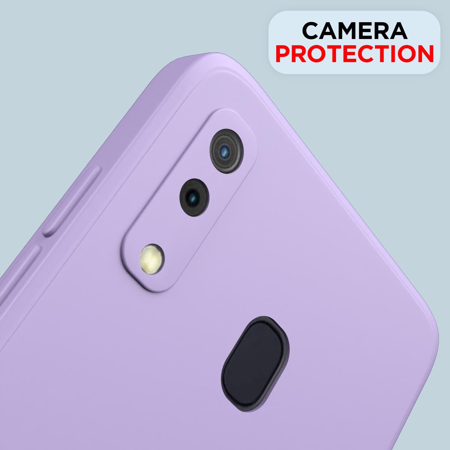 Pikkme Samsung Galaxy A20 / A30 / M10s Liquid Silicone Back Cover | Purple