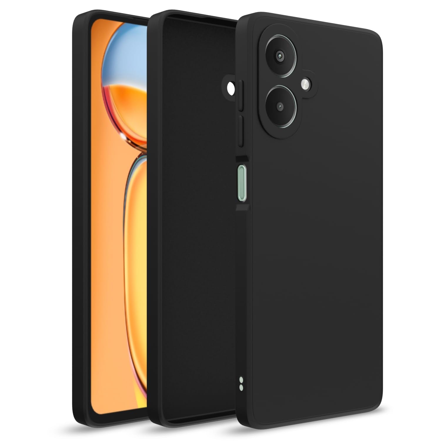 Redmi 13C 5G Matte back cover in black by Pikkme