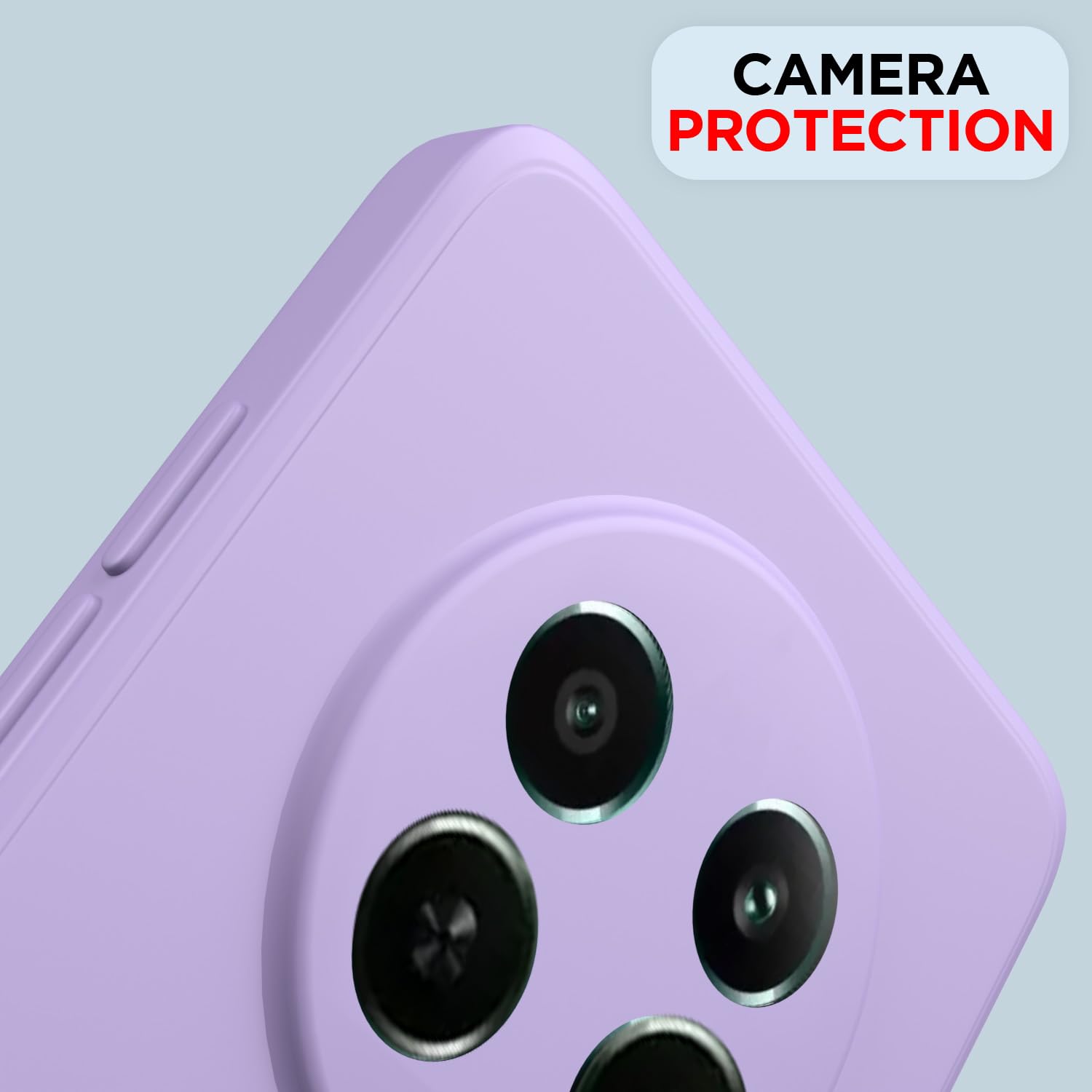 Pikkme Realme Narzo 70x 5G / N65 / Realme 13/12/12X 5G/C65 Liquid Silicone Back Cover | Purple