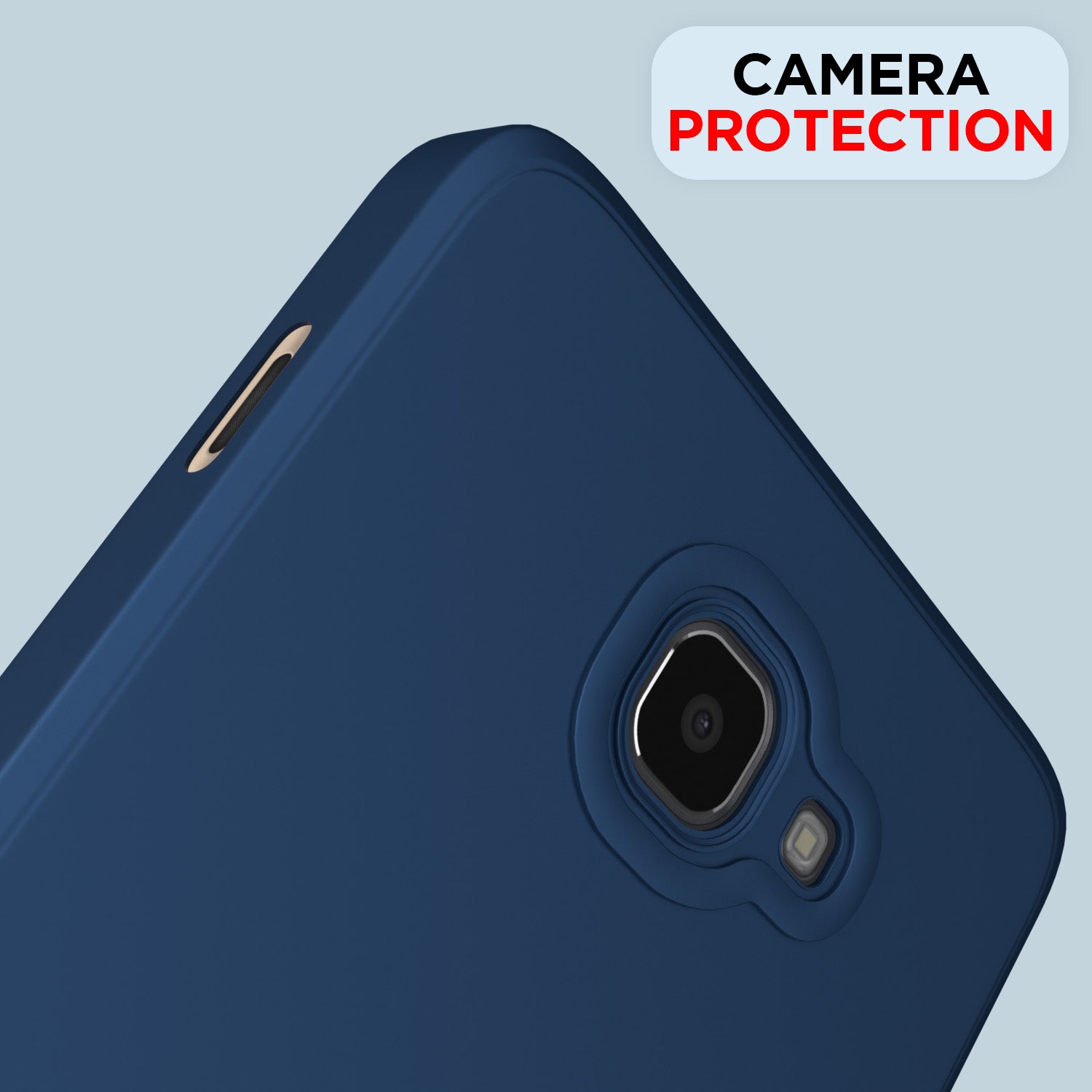 Pikkme Samsung Galaxy J7 Prime Liquid Silicone Back Cover | Blue