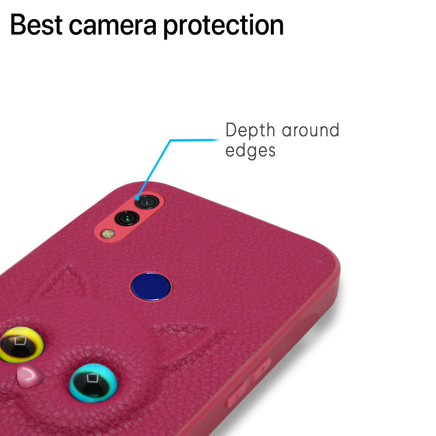 Pikkme Mi Redmi 7 / Redmi Y3 Kitty Back Cover (Pink)