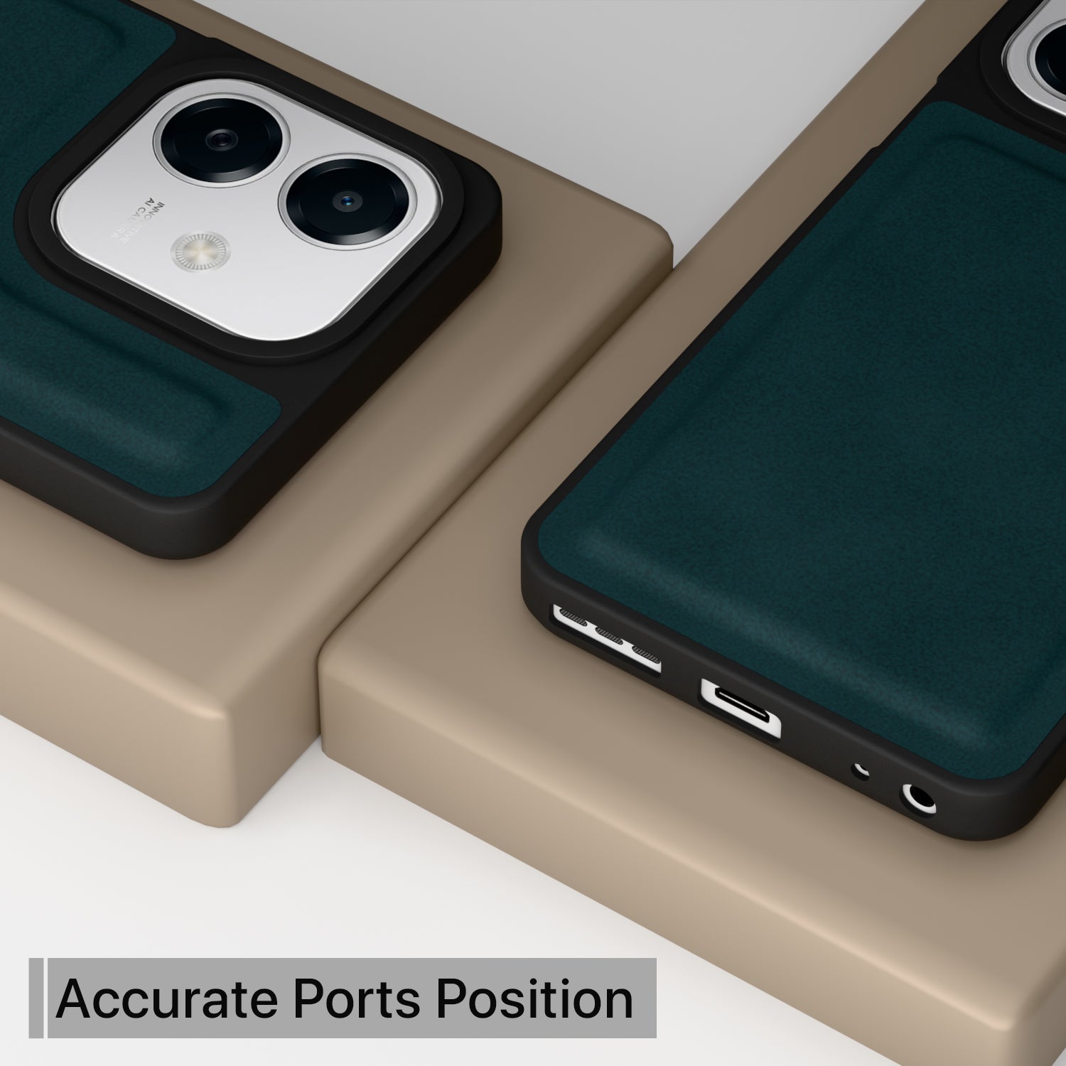 Pikkme Oppo A3x 5G / A3x 4G / A3 5G Premium Leatherback Case (Green)