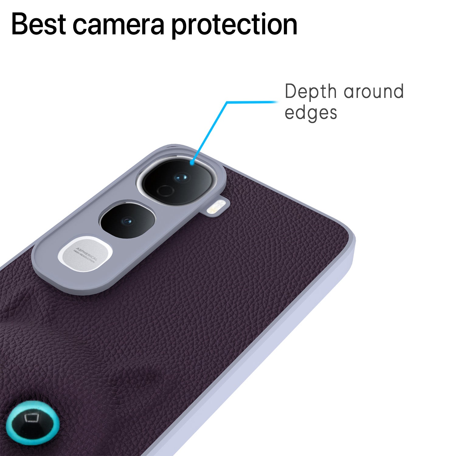 Pikkme Vivo Y400 Pro 5G kitty Back Cover (Purple)