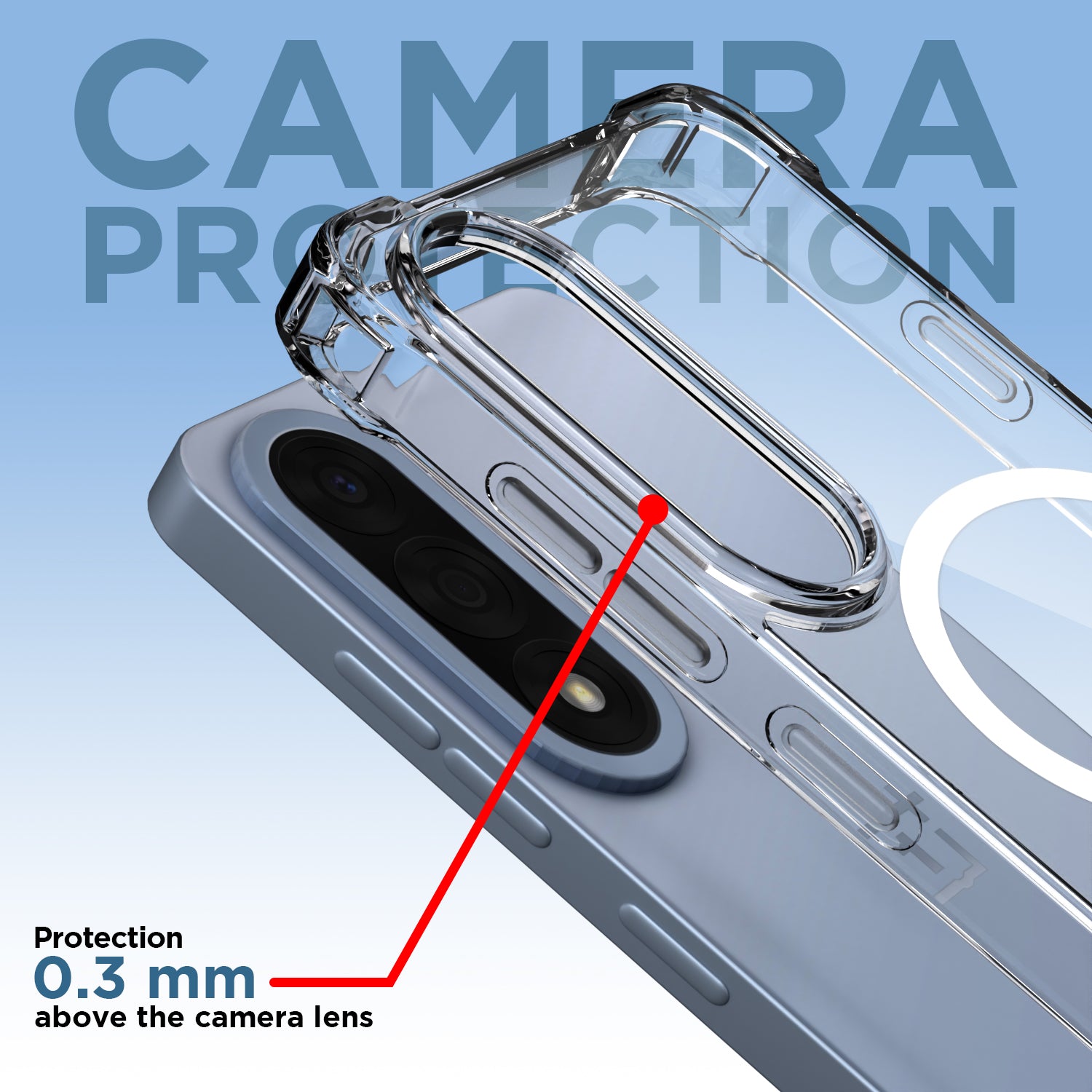 Pikkme OnePlus Nord 5 5G Mag-Safe Shockproof PC + TPU Back Cover (Transparent)