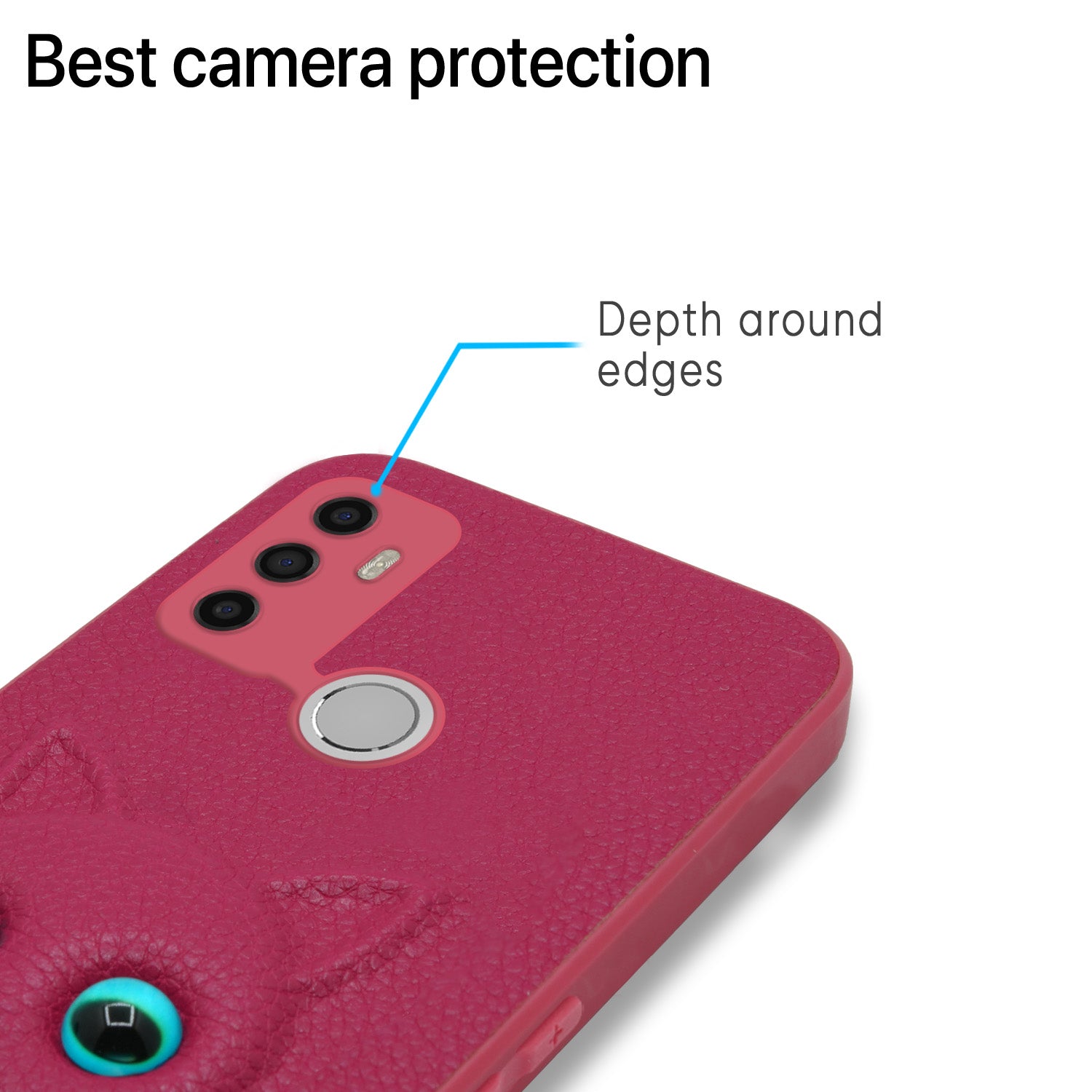 Pikkme Oppo A53 Kitty Back Cover (Pink)