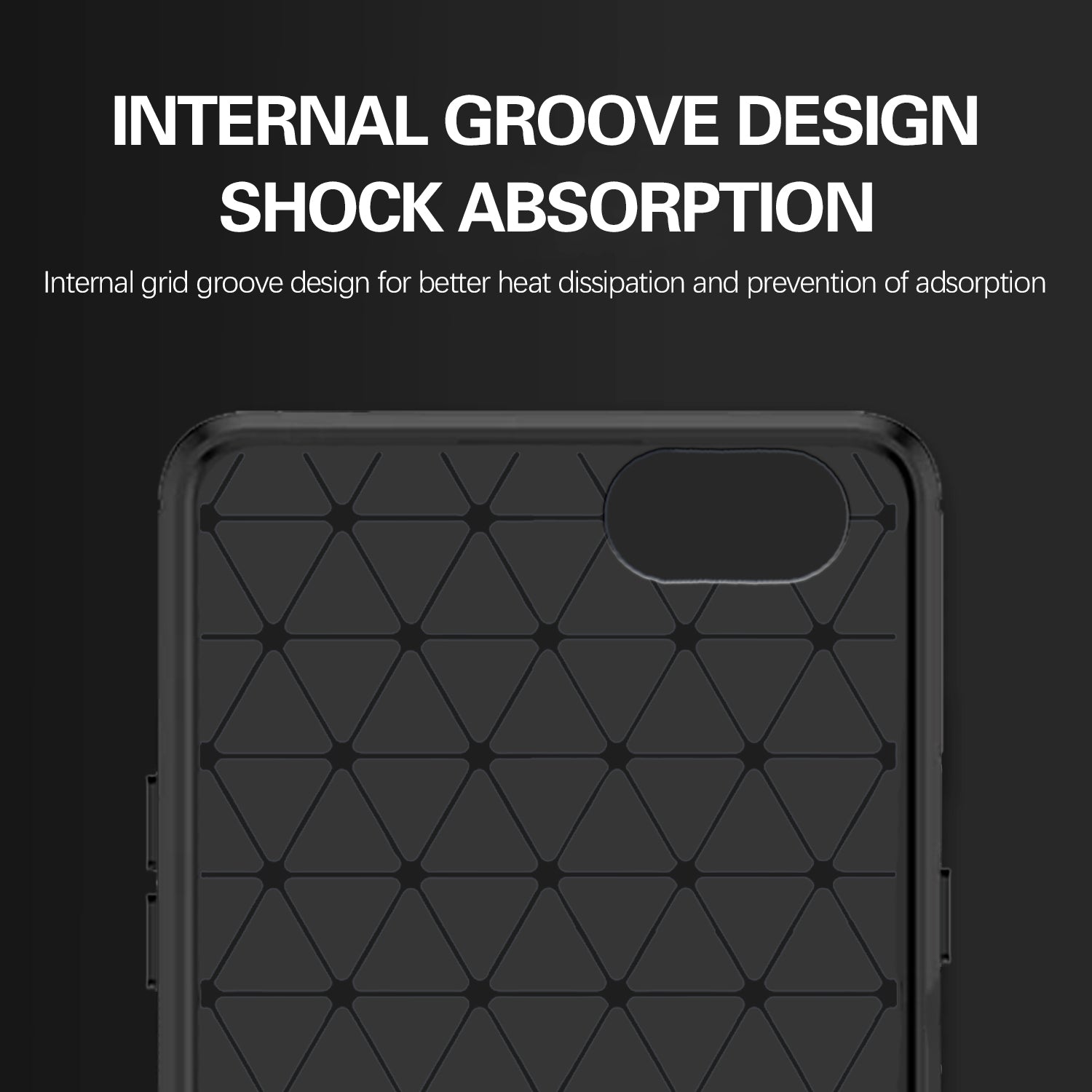 Pikkme Realme 1 Hybrid Carbon Fiber Back Cover (Black)
