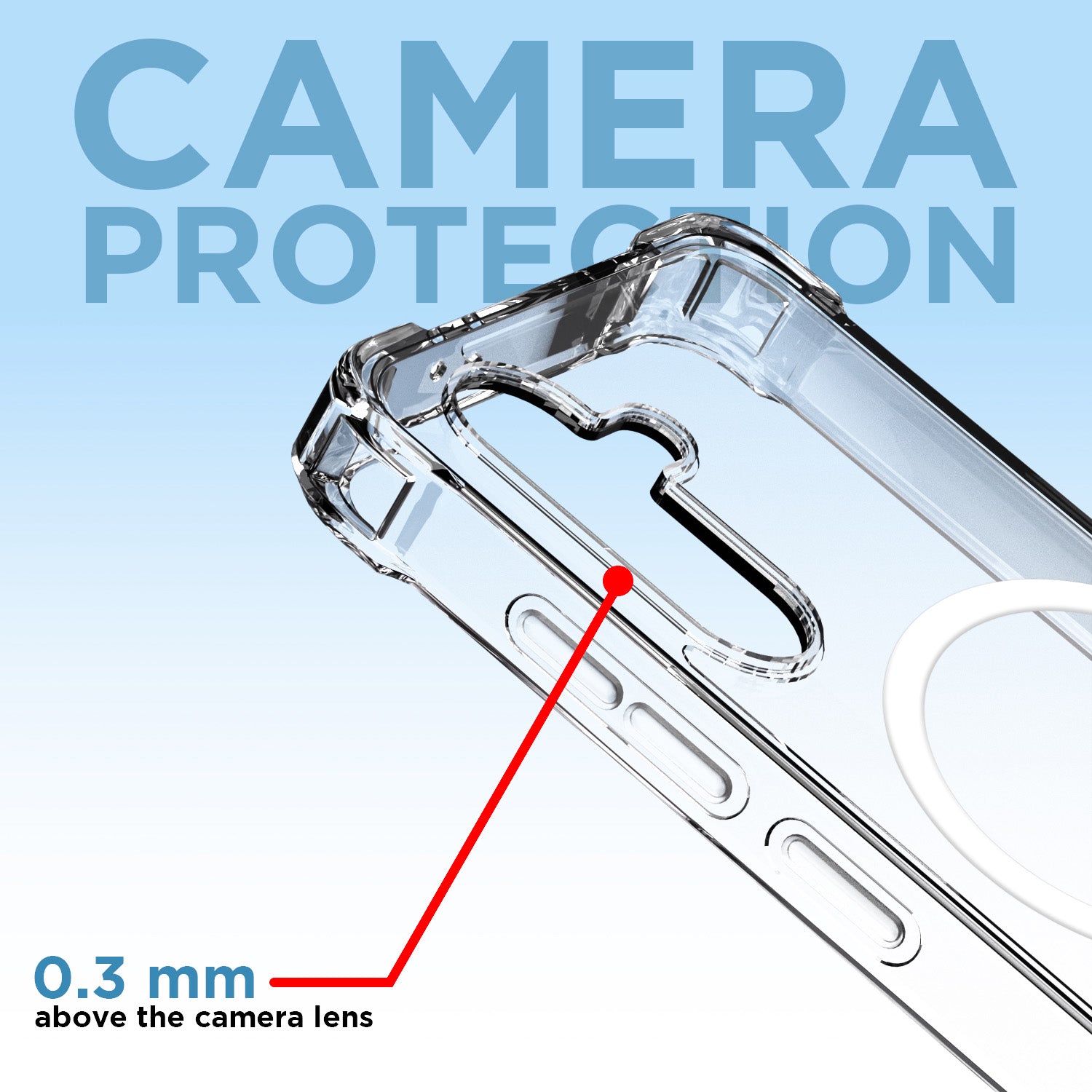 Pikkme Samsung Galaxy A36 5G Mag-Safe Shockproof PC + TPU Back Cover (Transparent)