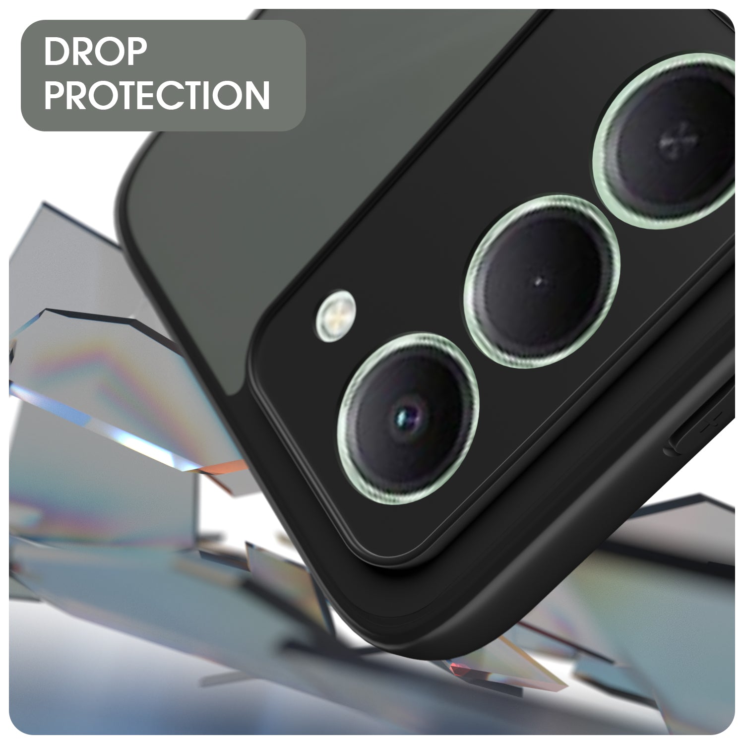 Pikkme Redmi 15 5G Eagle 2 Mag-Safe Smoke Shockproof Hard Transparent Back Cover (Black)