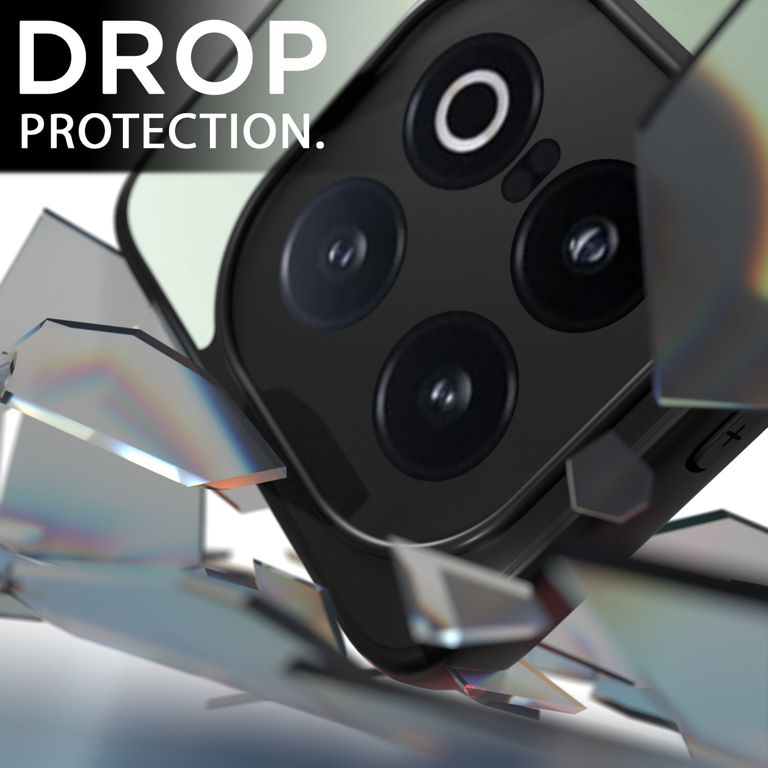 Pikkme iQOO 13 5G Eagle 2 Mag-Safe Shockproof Hard Transparent Back Cover (Black)