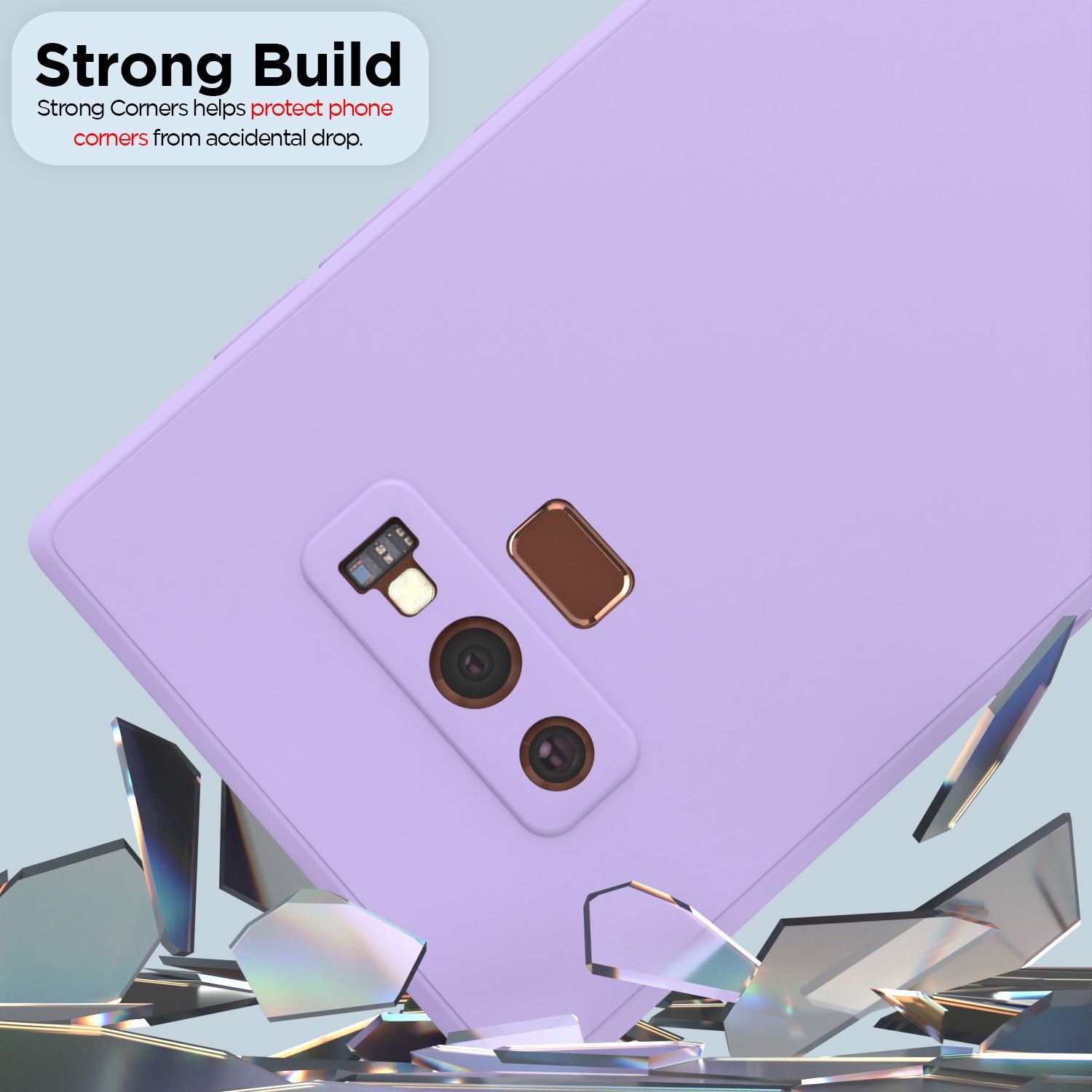 Pikkme Samsung Galaxy Note 9 Soft Matte Silicone Shockproof Case | Purple