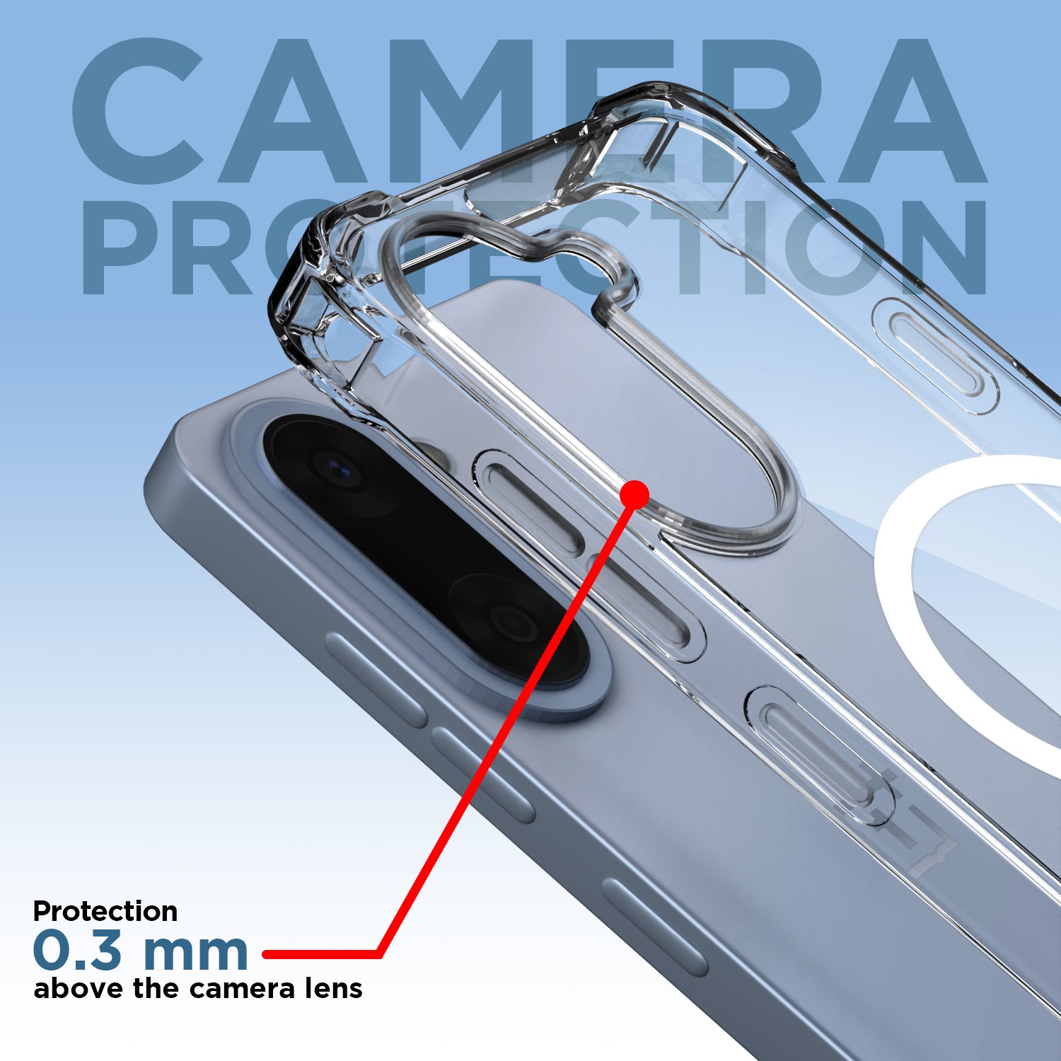 Pikkme OnePlus Nord CE 5 5G Mag-Safe Shockproof PC + TPU Back Cover (Transparent)