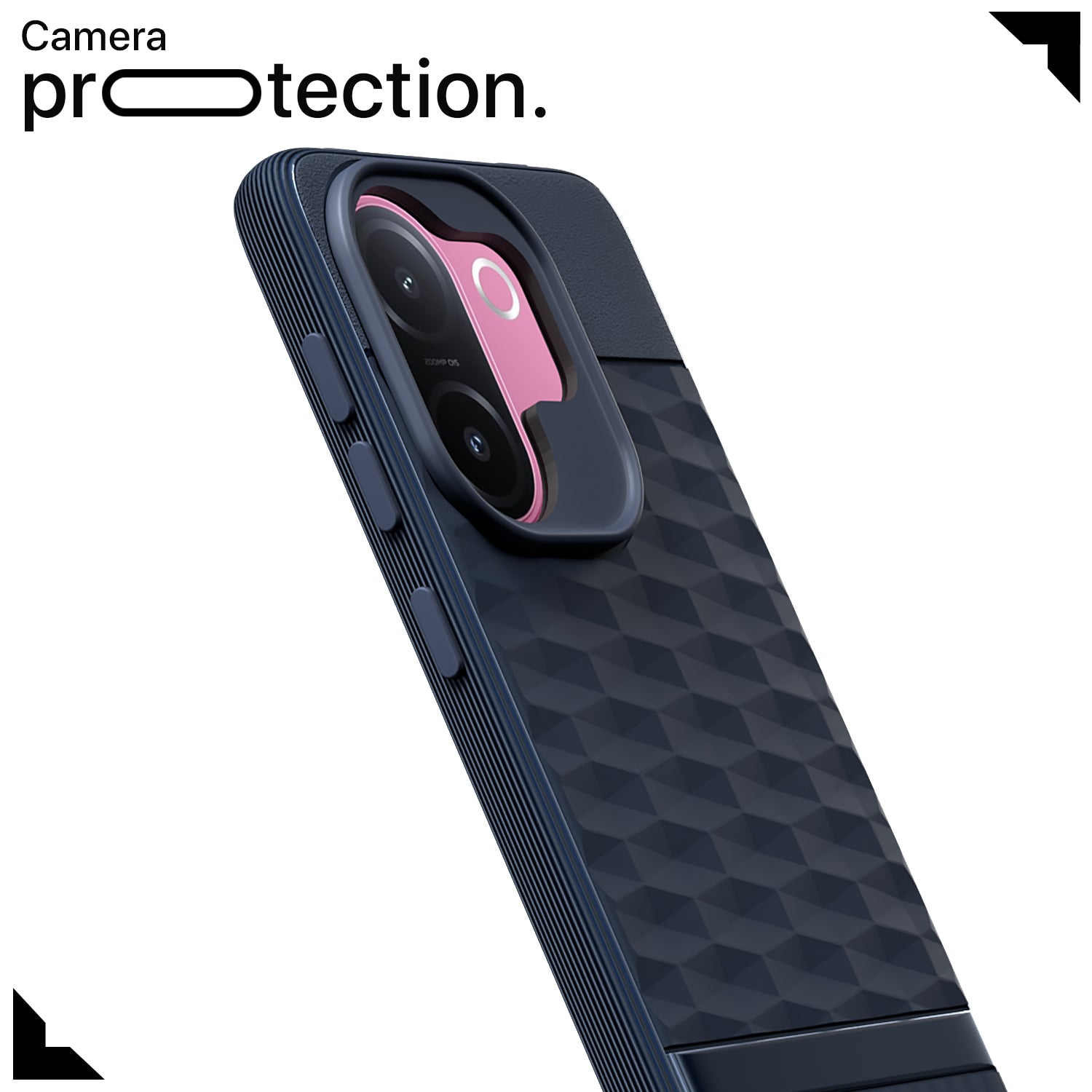 Pikkme Vivo V60e 5G Shockproof Soft Flexible Gencase Back cover (Blue)