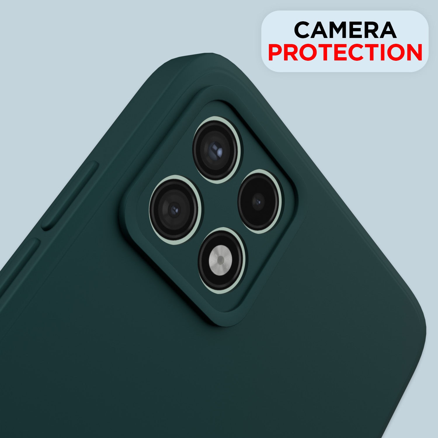 Pikkme Samsung Galaxy A22 5G Liquid Silicone Back Cover | Green