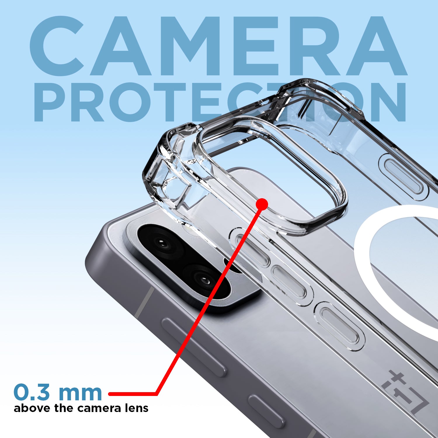 Pikkme Nothing Phone 3a Pro 5G PC + TPU Mag-Safe Clear Transparent Back Cover (Transparent)