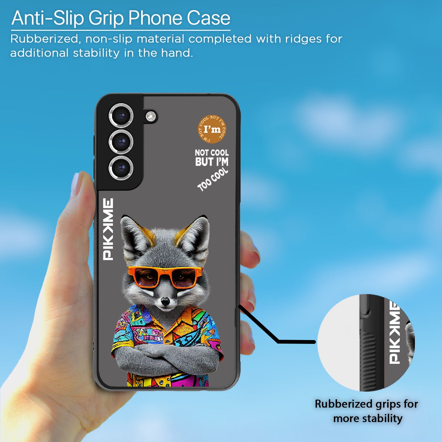 Pikkme Grey Wolf Swag Samsung Galaxy S20 Fe Nim2 Back Cover (Design 01)