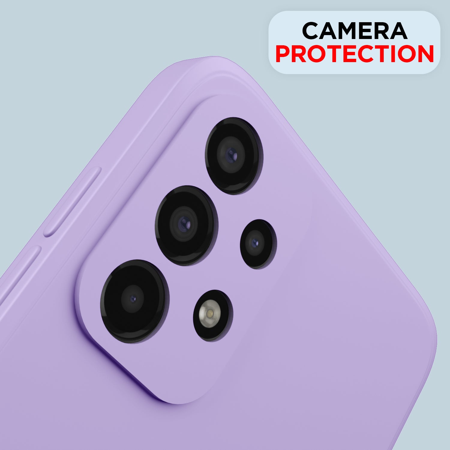 Pikkme Samsung Galaxy A23 4G / A23 5G Liquid Silicone Back Cover | Purple