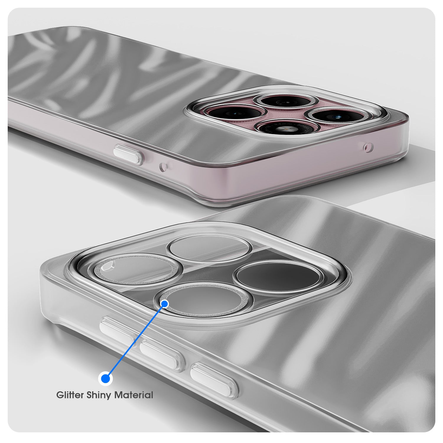 Pikkme Motorola Moto Edge 60 5G / Motorola Moto Edge 60 Fusion 5G Swirl Design Silver Forest Back Cover (Silver)