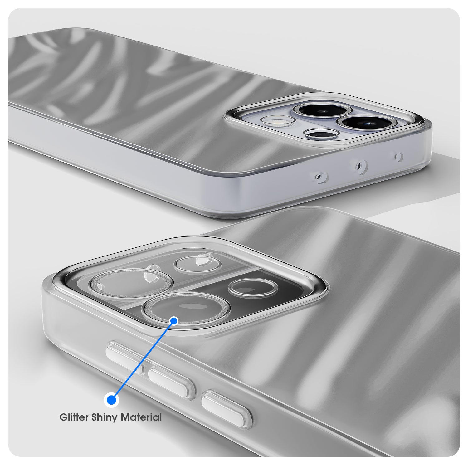 Pikkme Oppo K13 5G Swirl Design Silver Forest Back Cover (Silver)