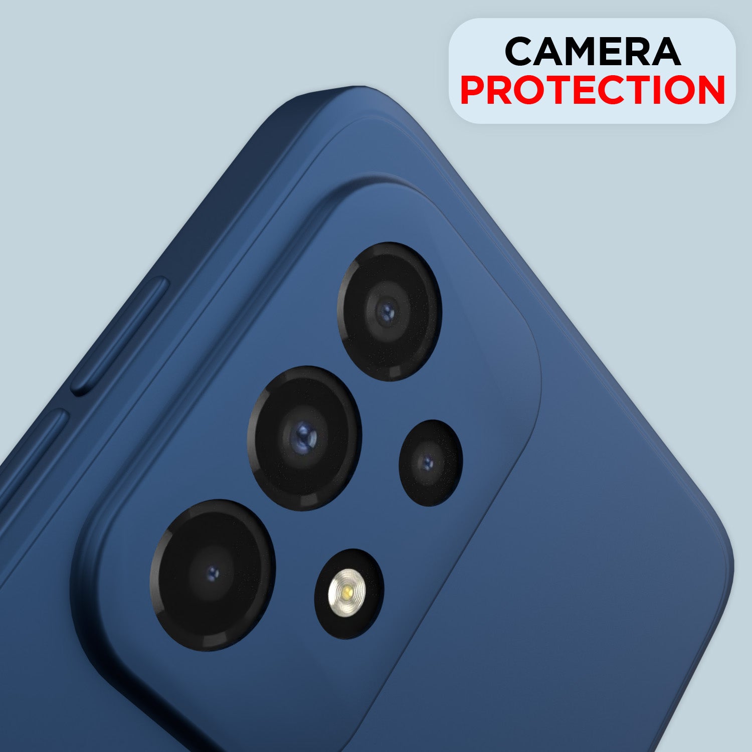 Pikkme Samsung Galaxy A33 5G Liquid Silicone Back Cover | Blue