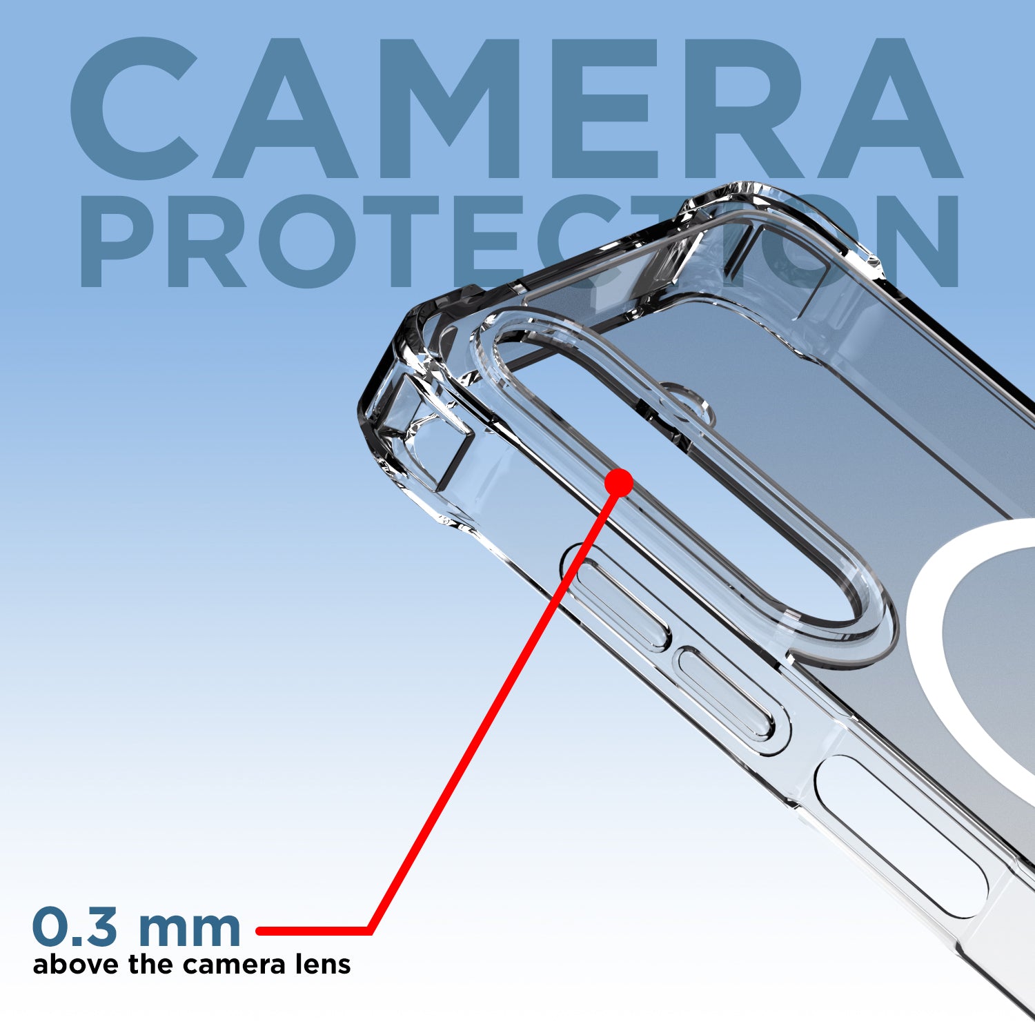 Pikkme Samsung Galaxy A16 5G Mag-Safe Shockproof PC + TPU Back Cover (Transparent)