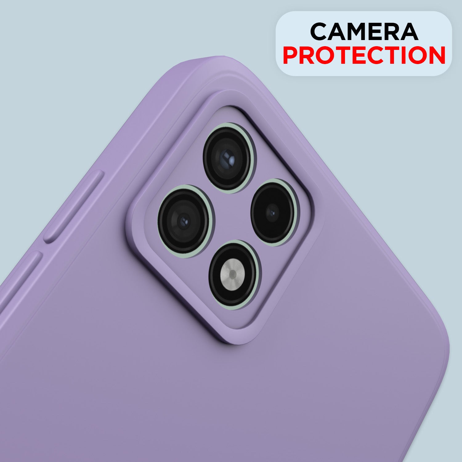 Pikkme Samsung Galaxy A22 5G Liquid Silicone Back Cover | Purple