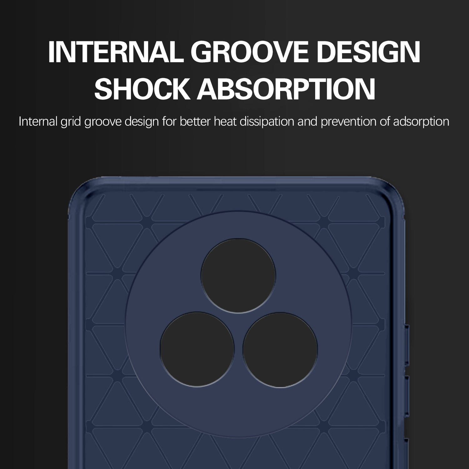 Pikkme Realme 14 Pro Plus 5G / Realme P3 Pro 5G Hybrid Carbon Fiber Back Cover (Blue)