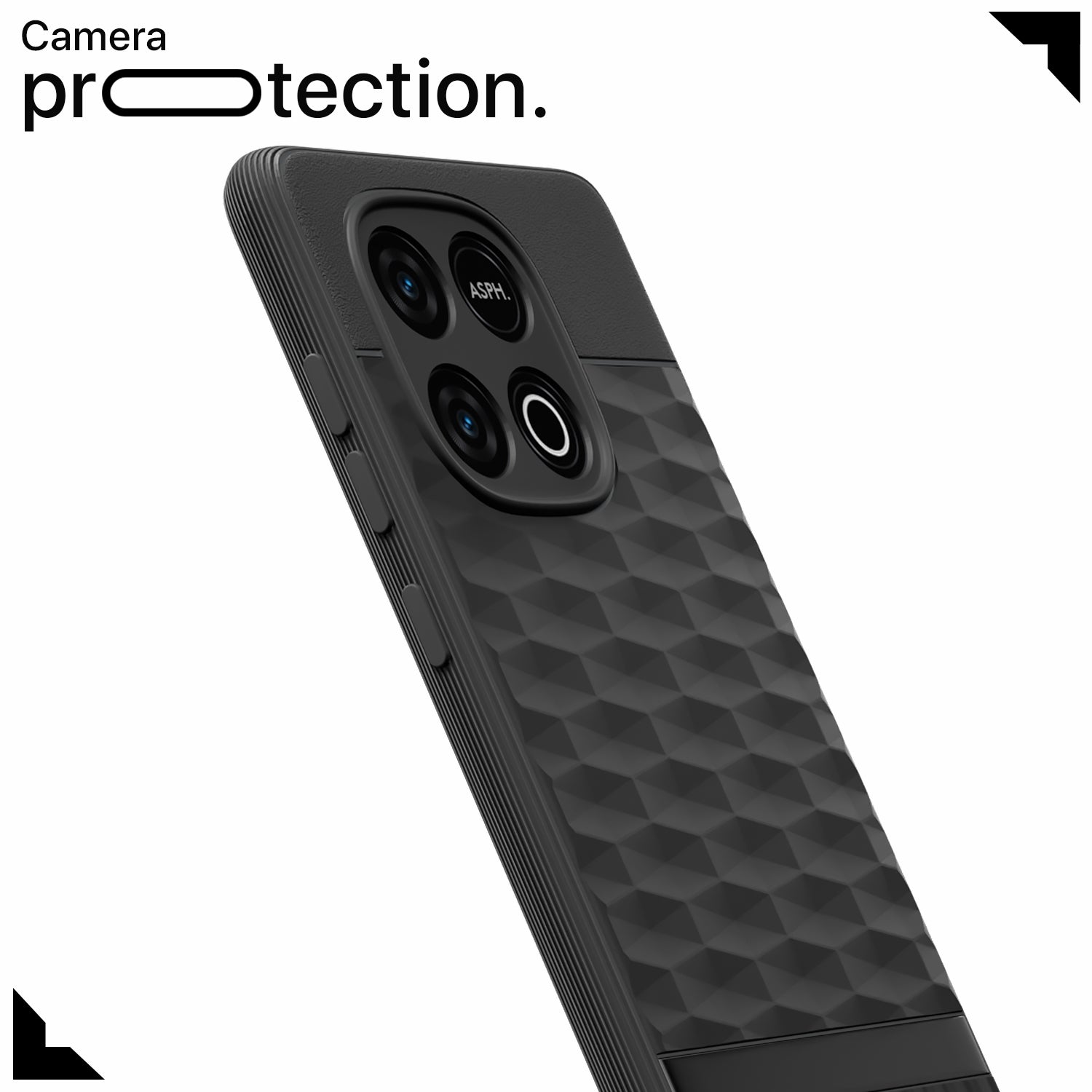 Pikkme iQOO Neo 10 5G Shockproof Soft Flexible Gencase Back Cover (Black)