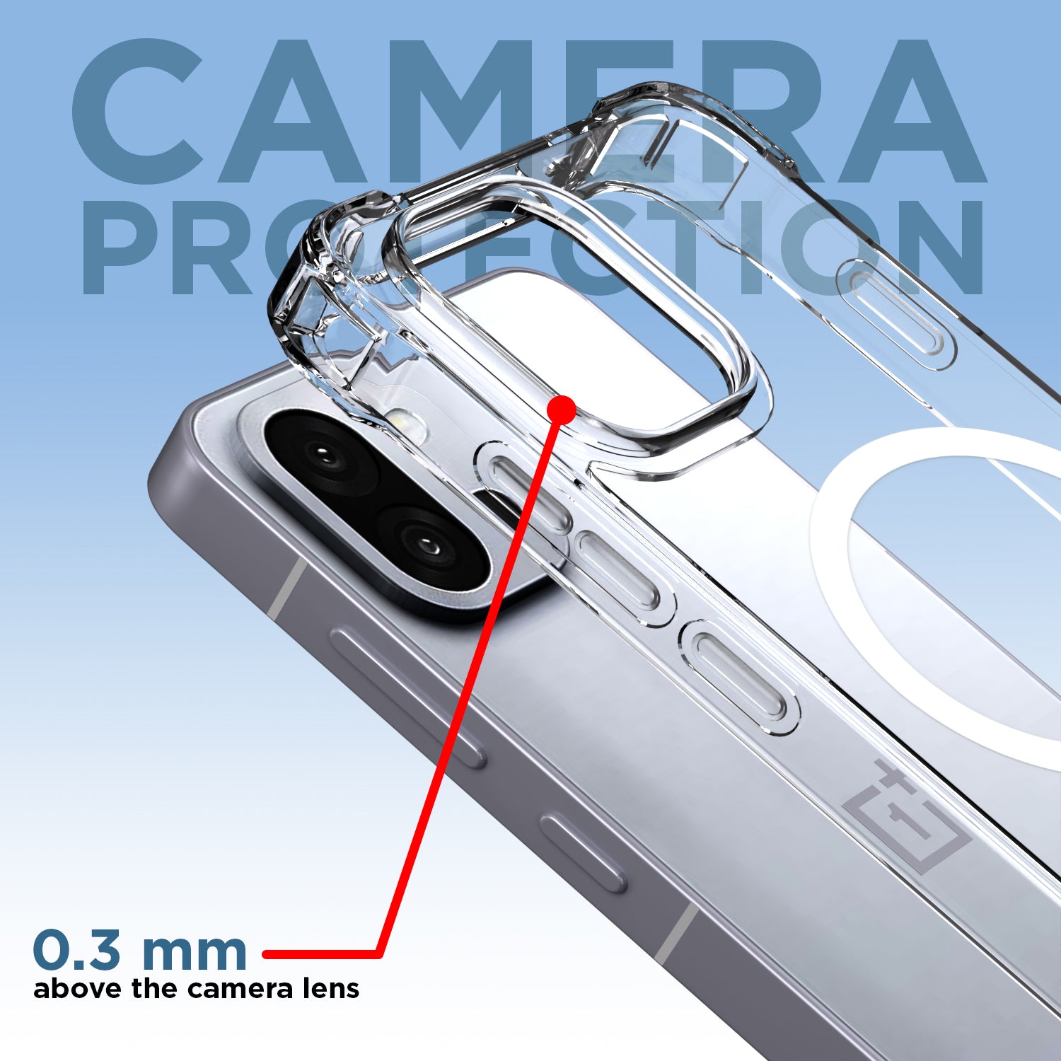 Pikkme OnePlus 13s 5G Mag-Safe Shockproof PC + TPU Back Cover (Transparent)