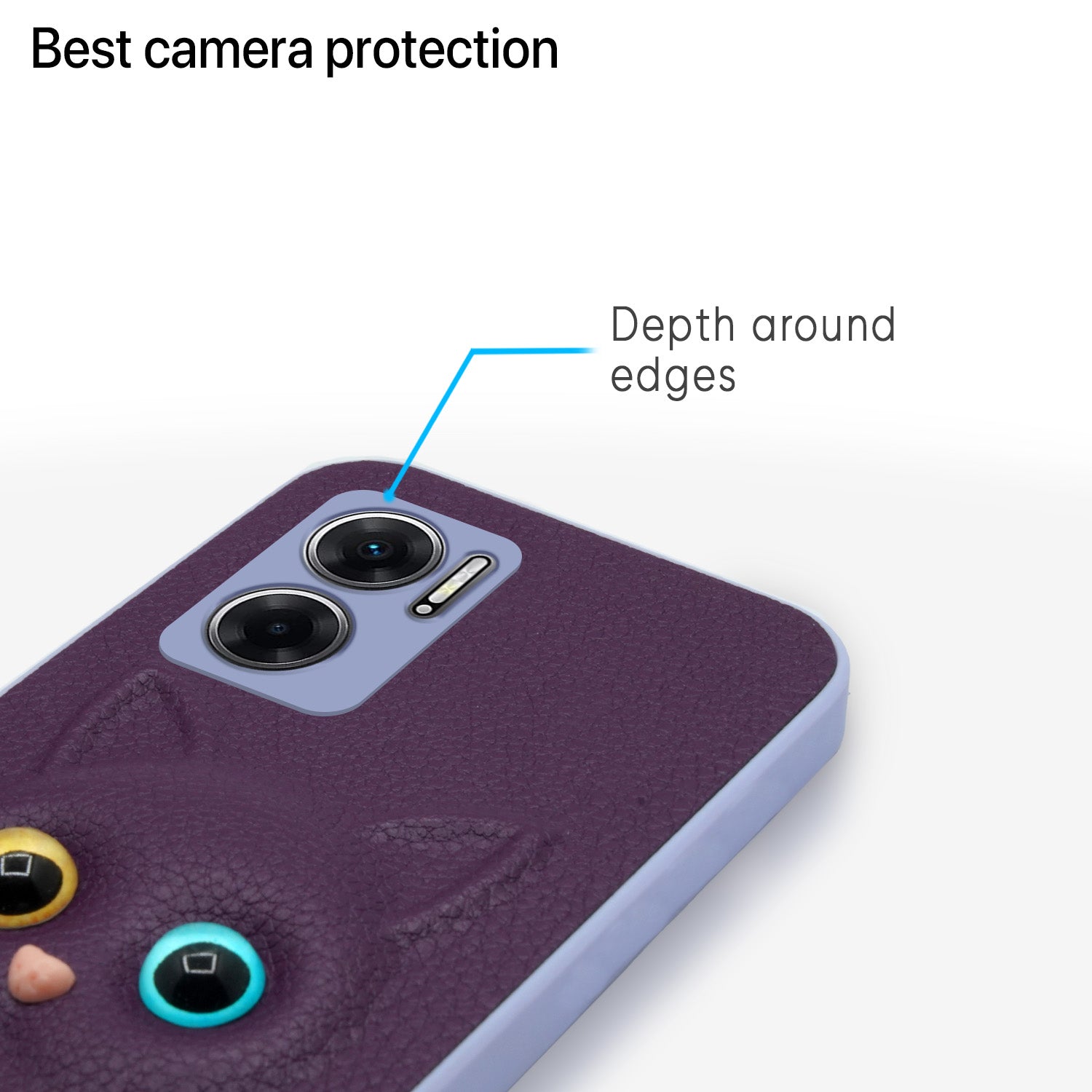 Pikkme Redmi 11 Prime 5G Kitty Back Cover (Purple)