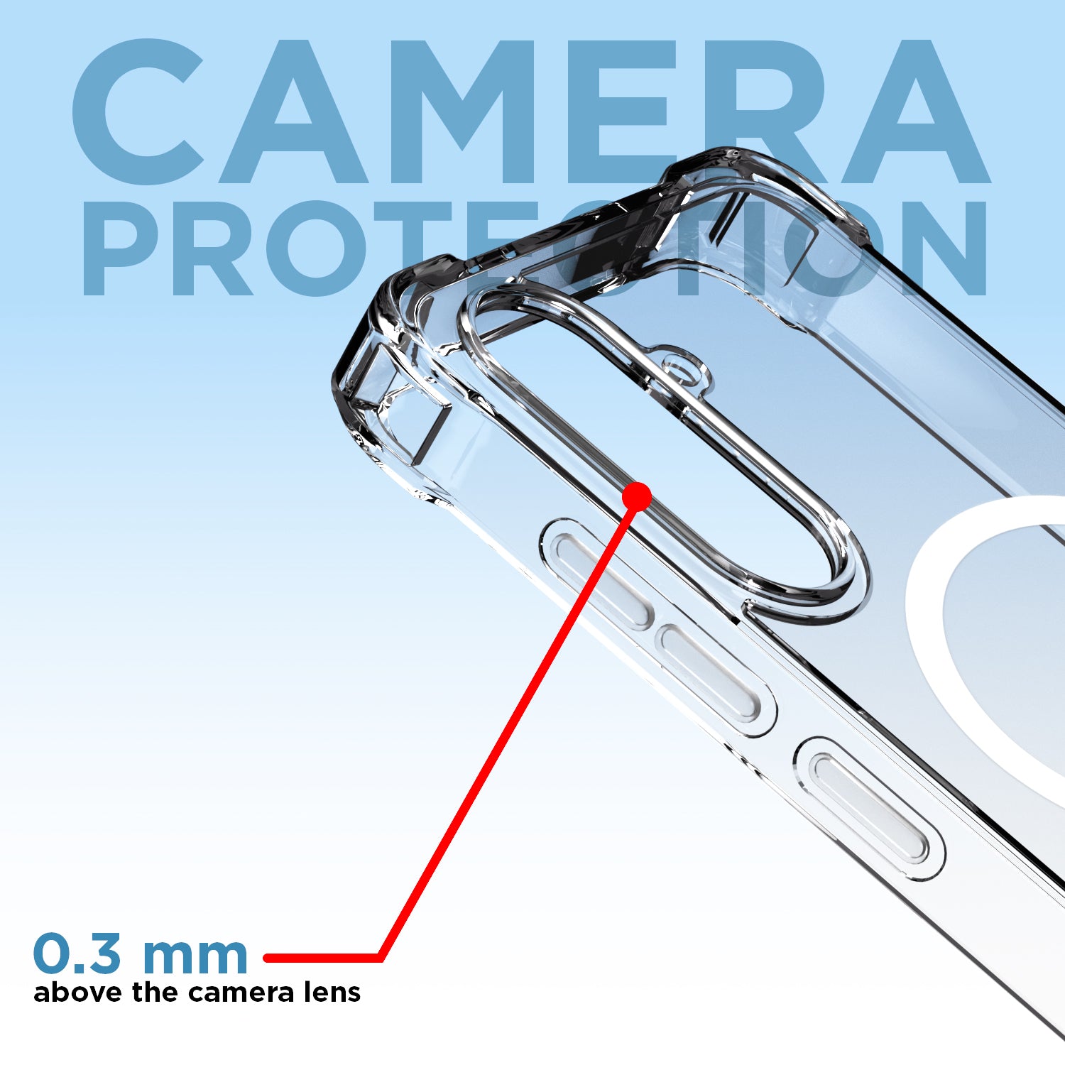 Pikkme Samsung Galaxy A56 5G Mag-Safe Shockproof PC + TPU Back Cover (Transparent)