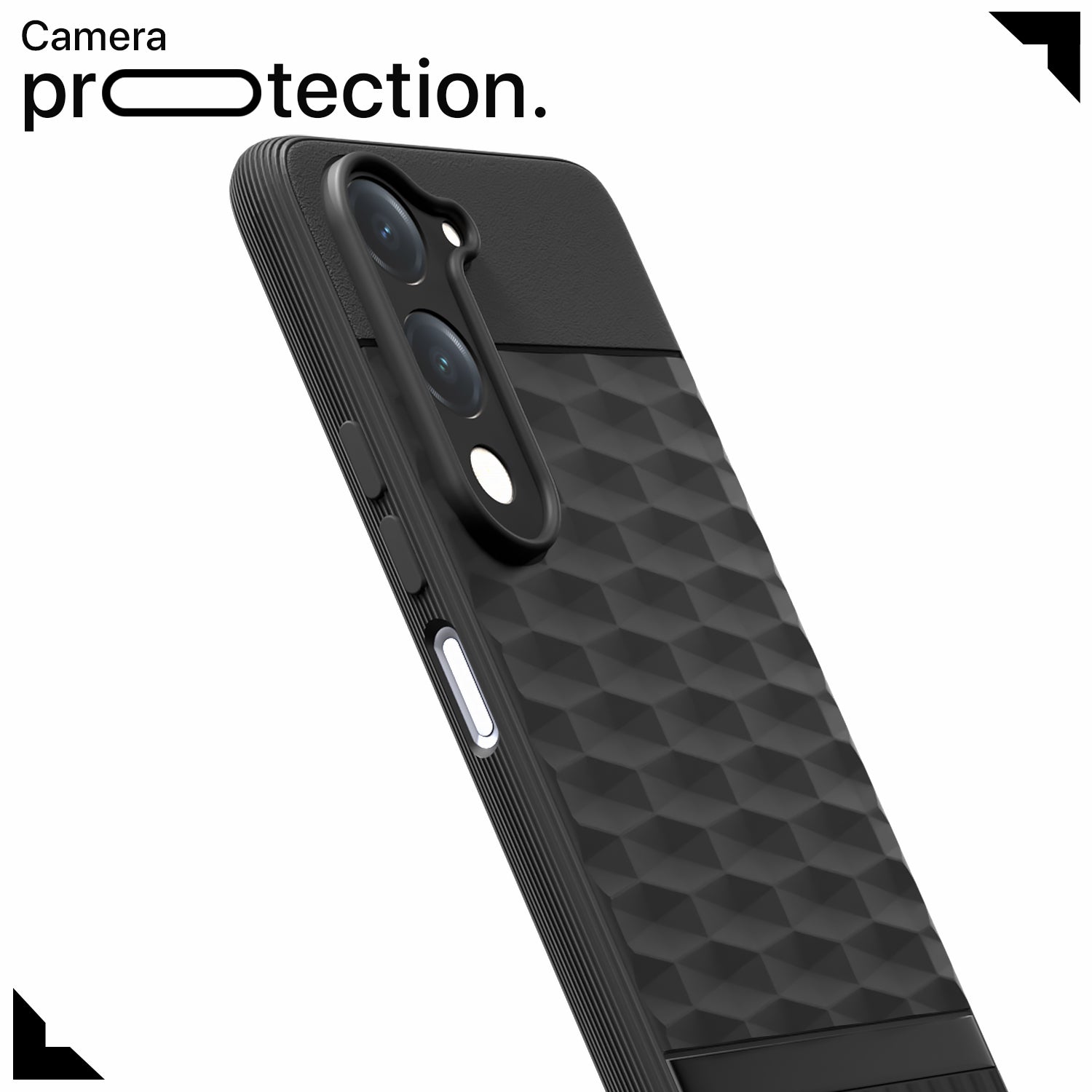 Pikkme Vivo T4 lite 5G / IQOO Z10 lite 5G / Vivo Y04 4G / Vivo Y19 5G Shockproof Soft Flexible Gencase Back Cover (Black)