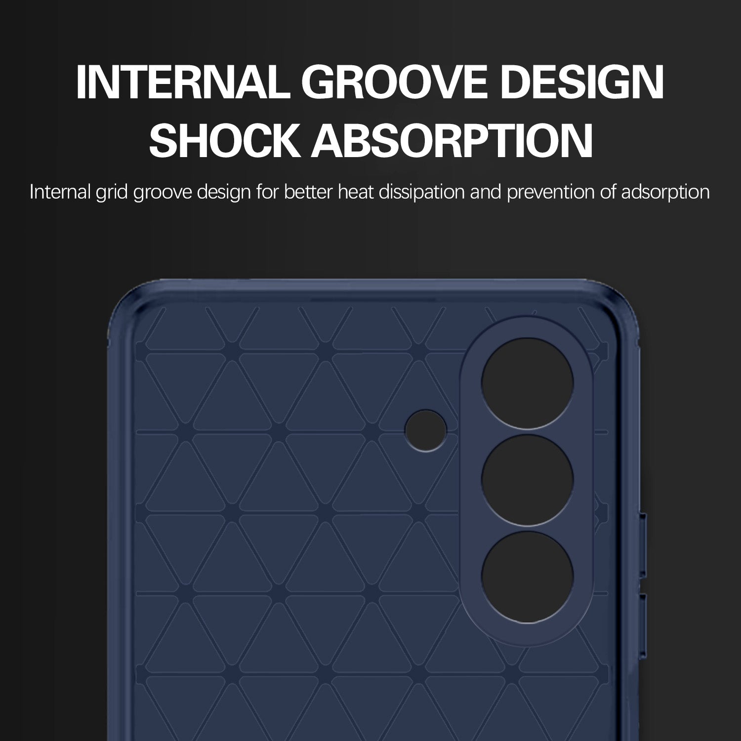 Pikkme Samsung Galaxy M17 5G / A17 5G / F17 5G Hybrid Carbon Fiber Back Cover (Blue)