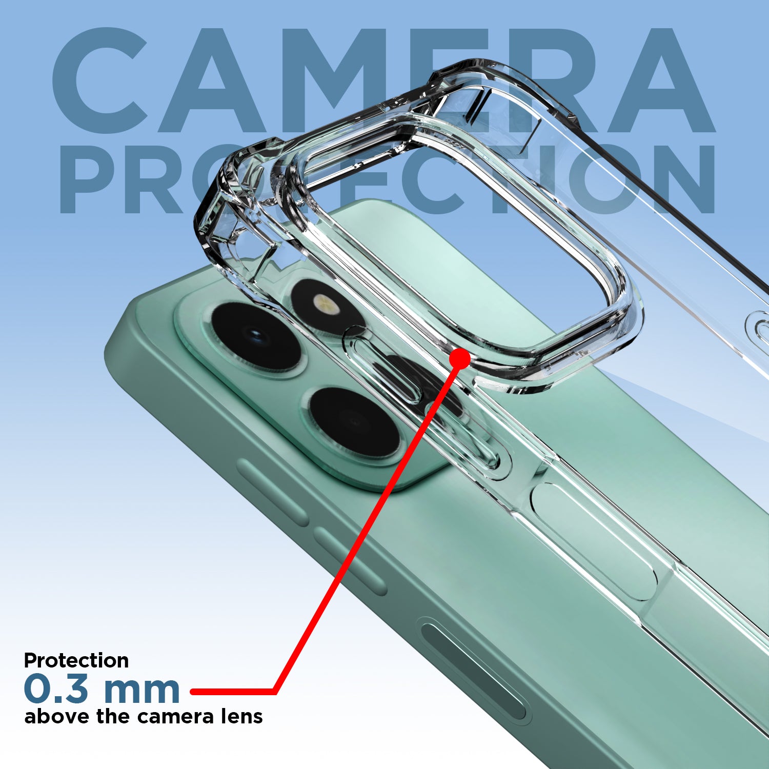 Pikkme Honor X6C PC + TPU Crystal Clear Transparent Back Cover (Transparent)
