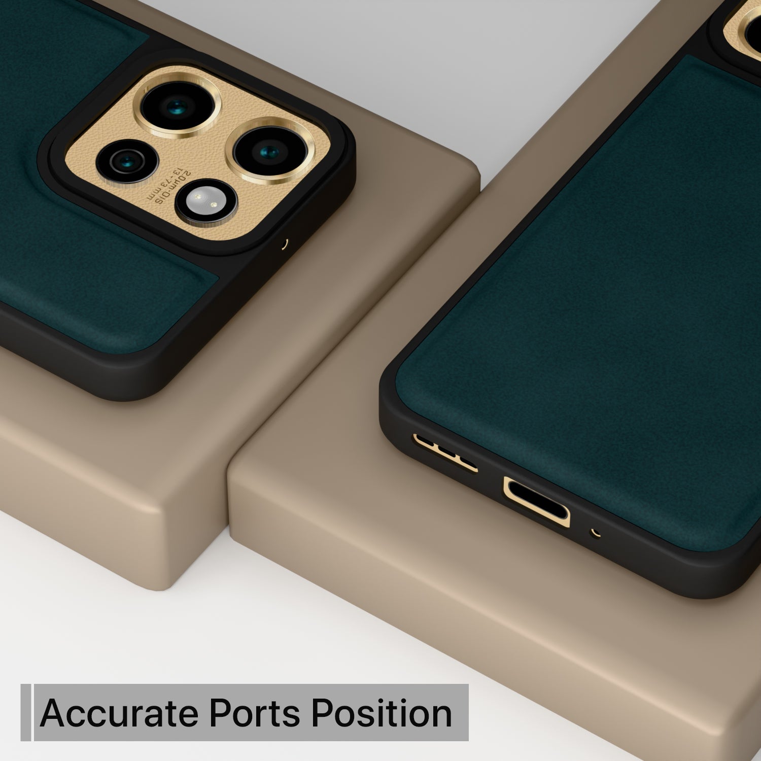 Pikkme Motorola Moto Edge 50 Neo 5G Premium Super Soft-Touch Leatherback Case (Green)