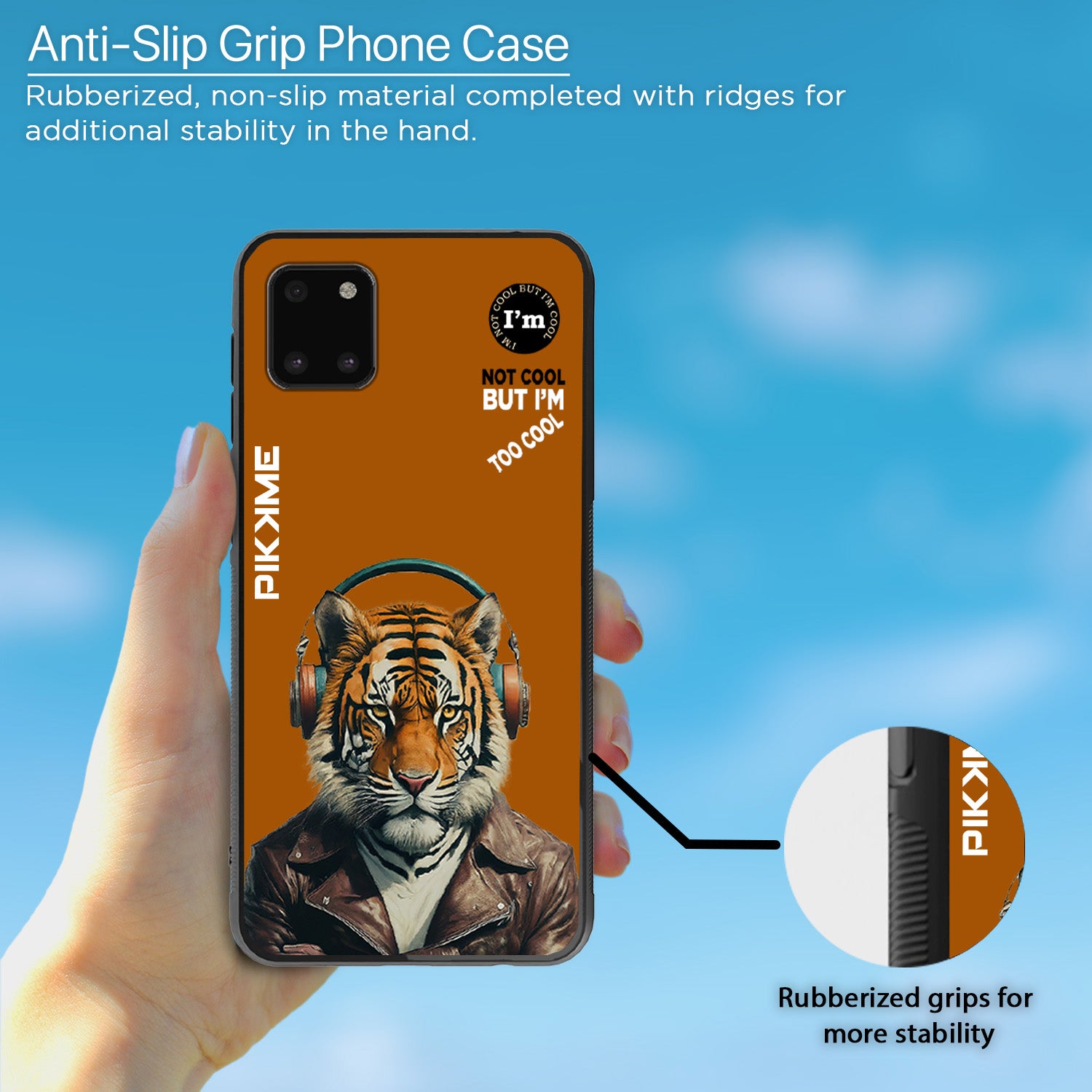 Pikkme Brown Tiger Swag Samsung Galaxy Note 10 Lite Nim2 Back Cover (Design 09)