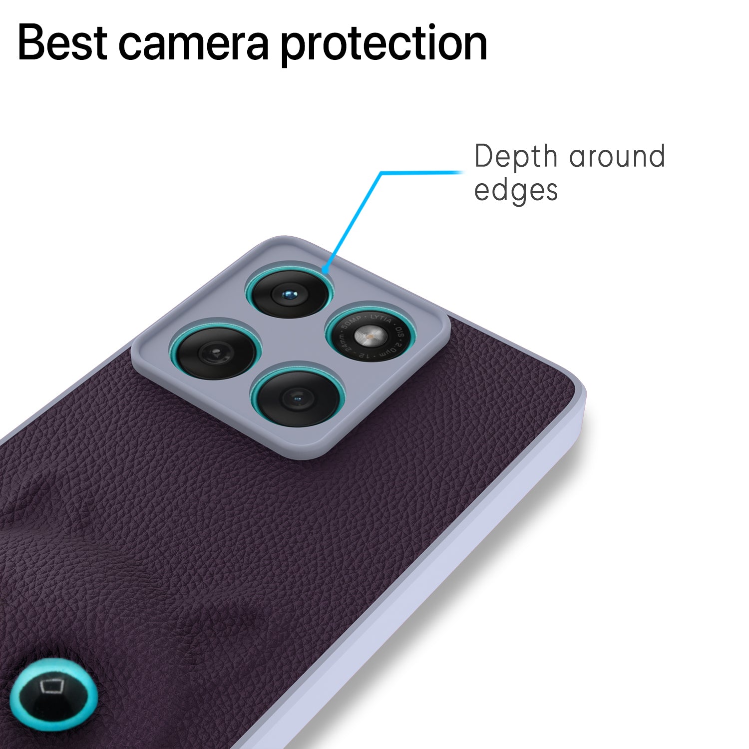 Pikkme Motorola Moto Edge 60 Fusion 5G Kitty Back Cover (Purple)