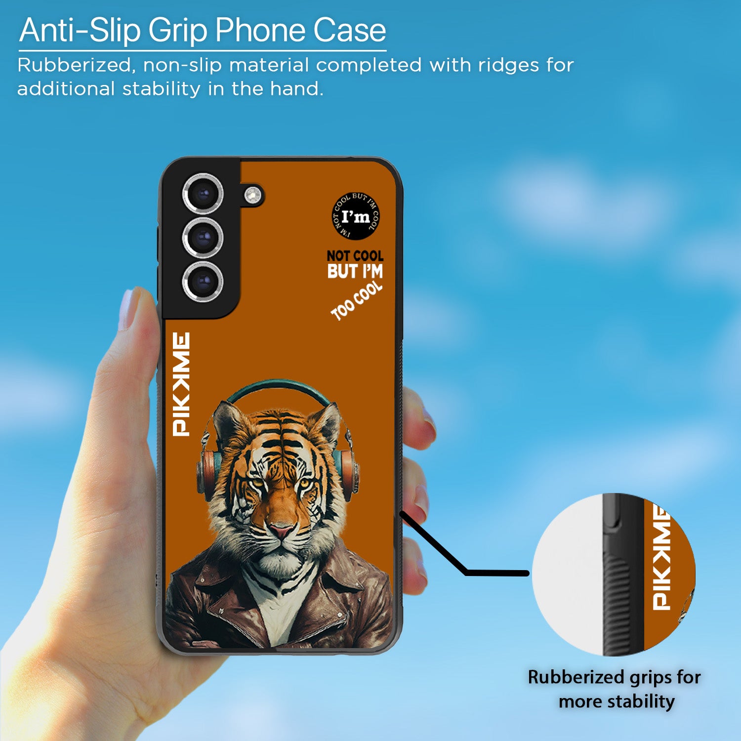 Pikkme Brown Tiger Swag Samsung Galaxy S21 Fe Nim2 Back Cover (Design 09)
