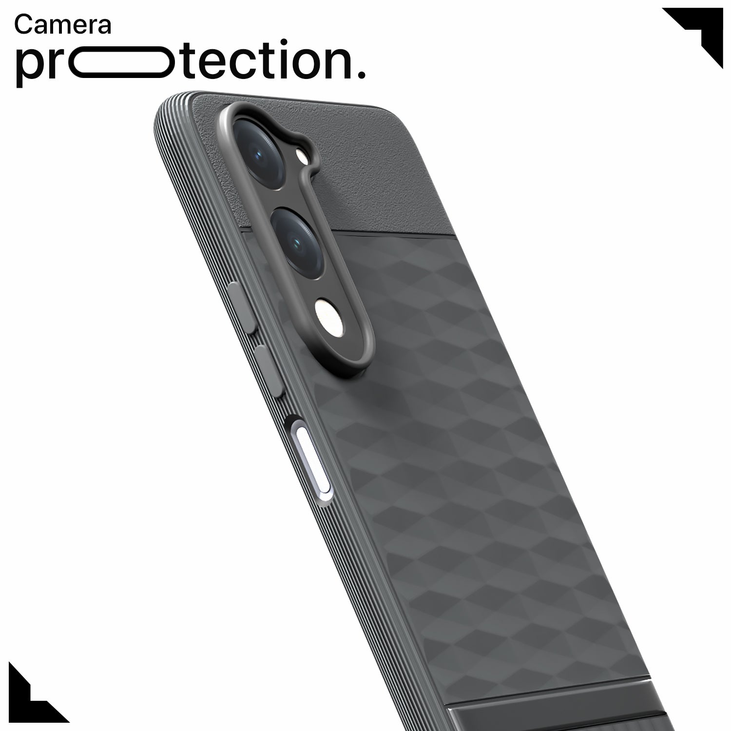 Pikkme Vivo T4 lite 5G / IQOO Z10 lite 5G / Vivo Y04 4G / Vivo Y19 5G Shockproof Soft Flexible Gencase Back Cover (grey)