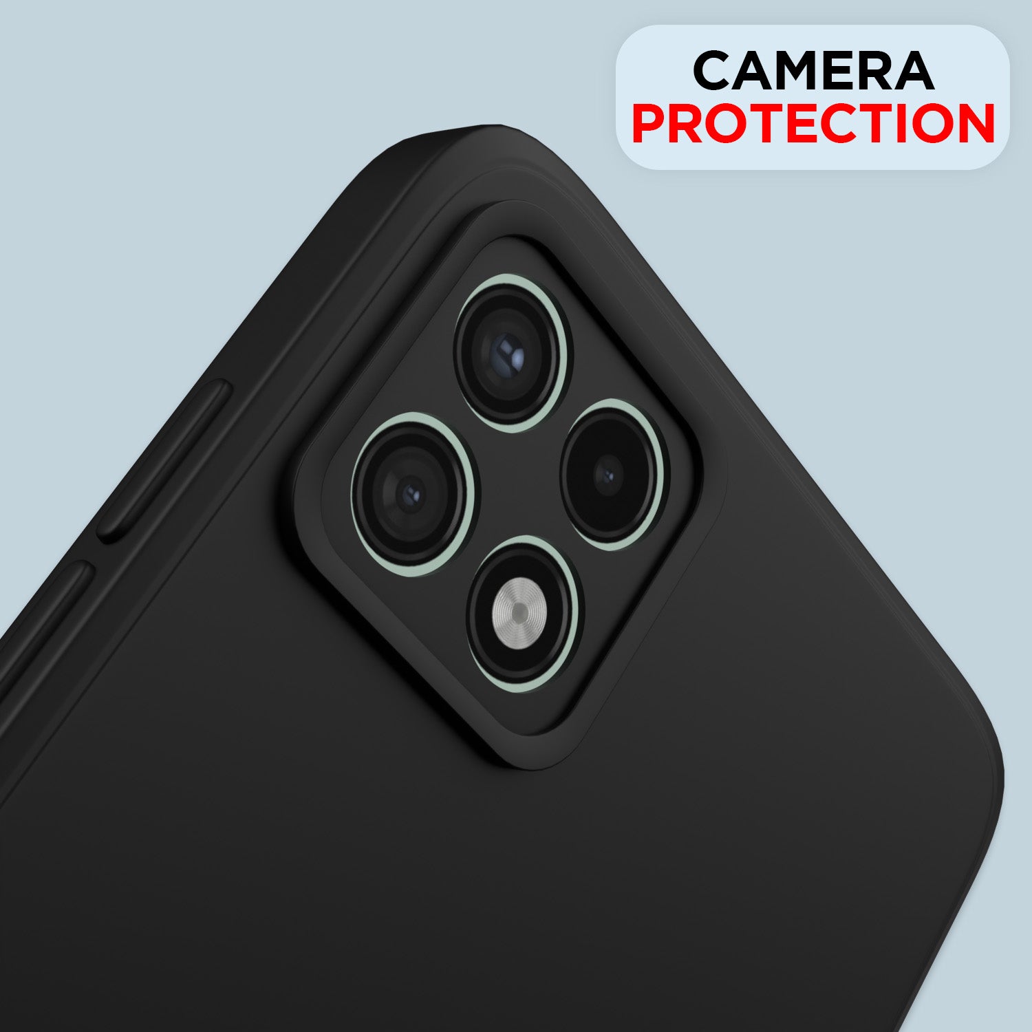 Pikkme Samsung Galaxy A22 5G Liquid Silicone Back Cover | Black