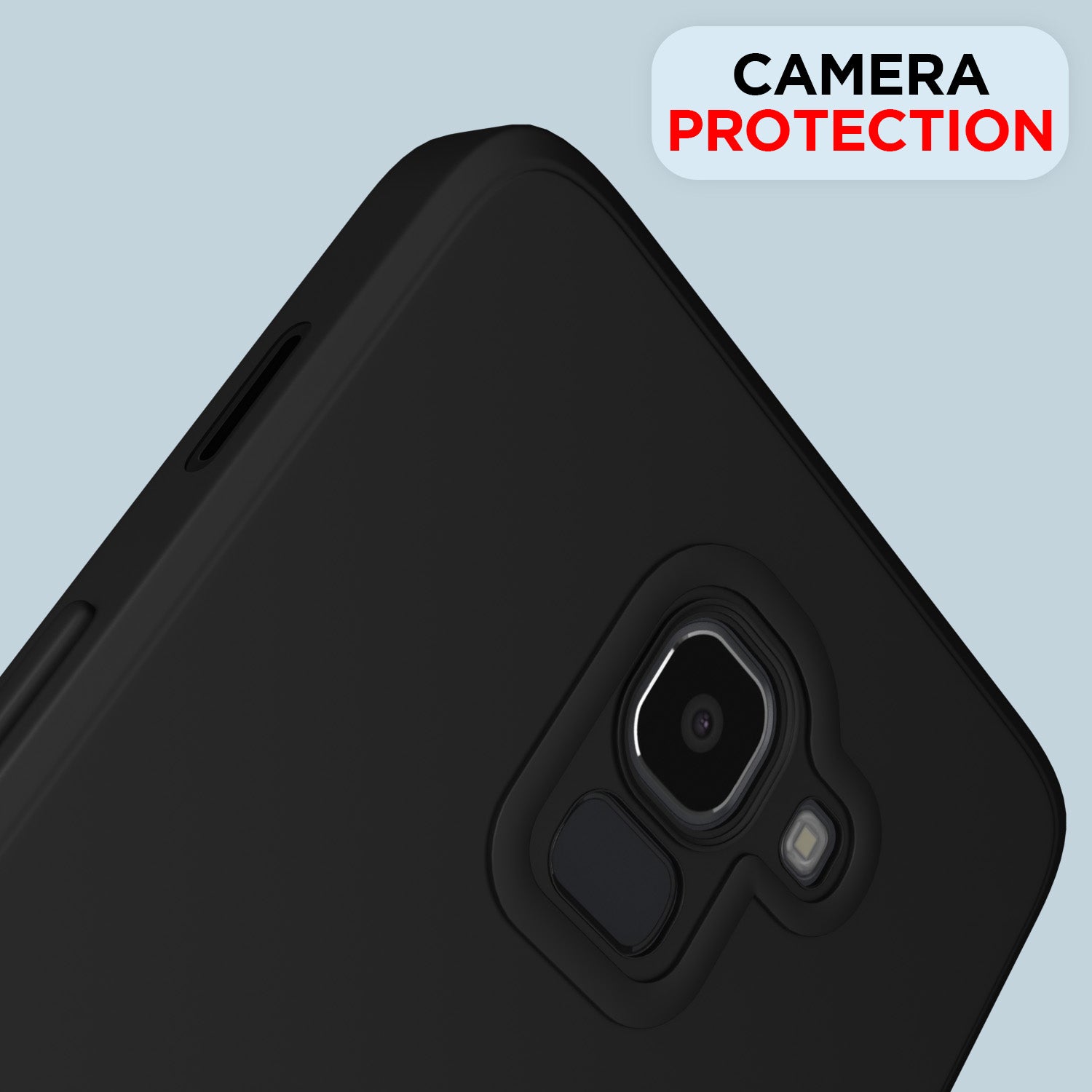 Pikkme Samsung Galaxy J6 2018 Liquid Silicone Back Cover | Black