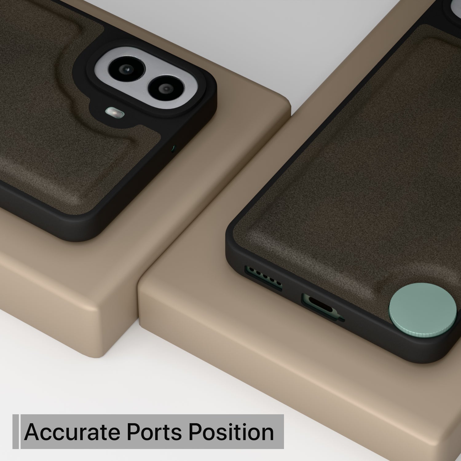 Pikkme CMF by Nothing Phone 1 Premium Super Soft-Touch Leatherback Case (Brown)