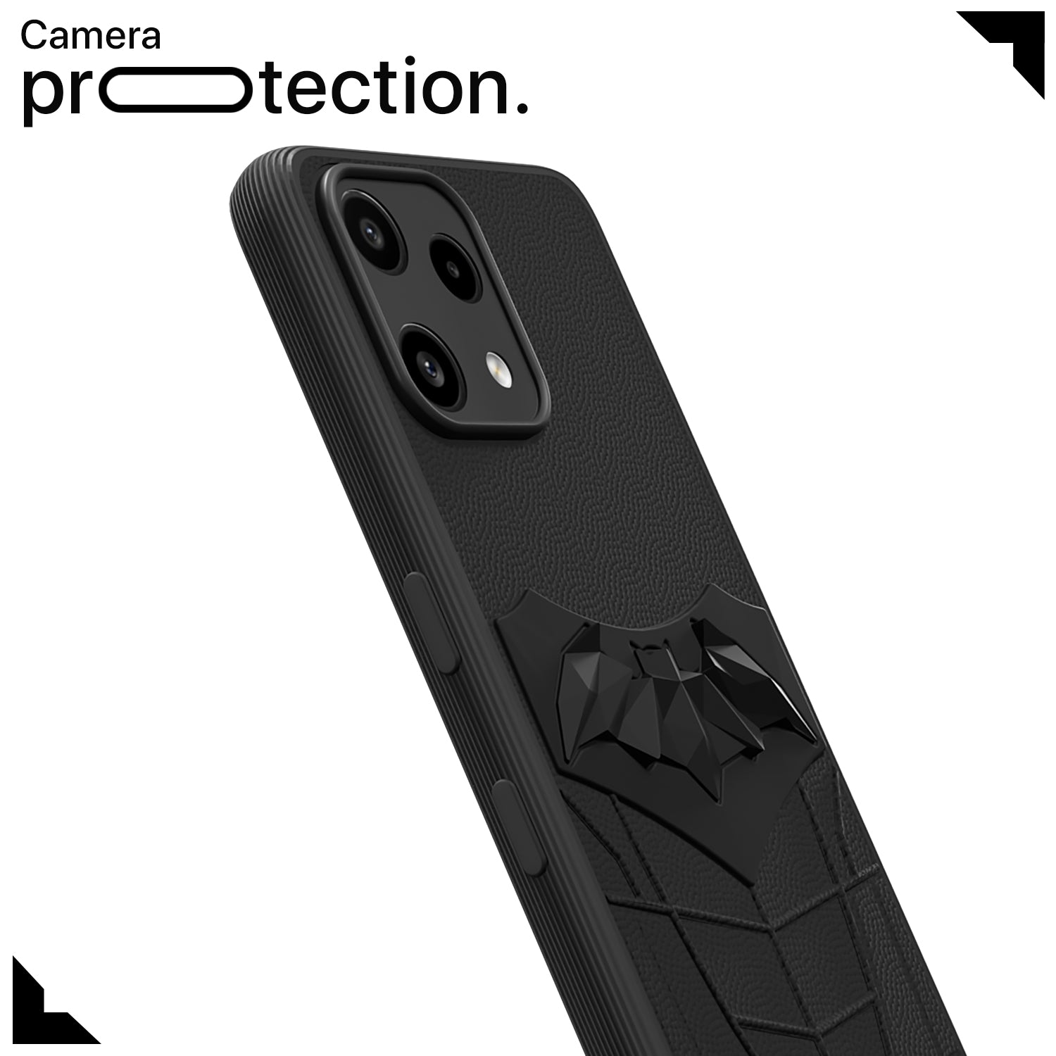 Pikkme Nothing Phone 3a Lite 5G Shockproof Stylish Cartoon Back Cover (Black)